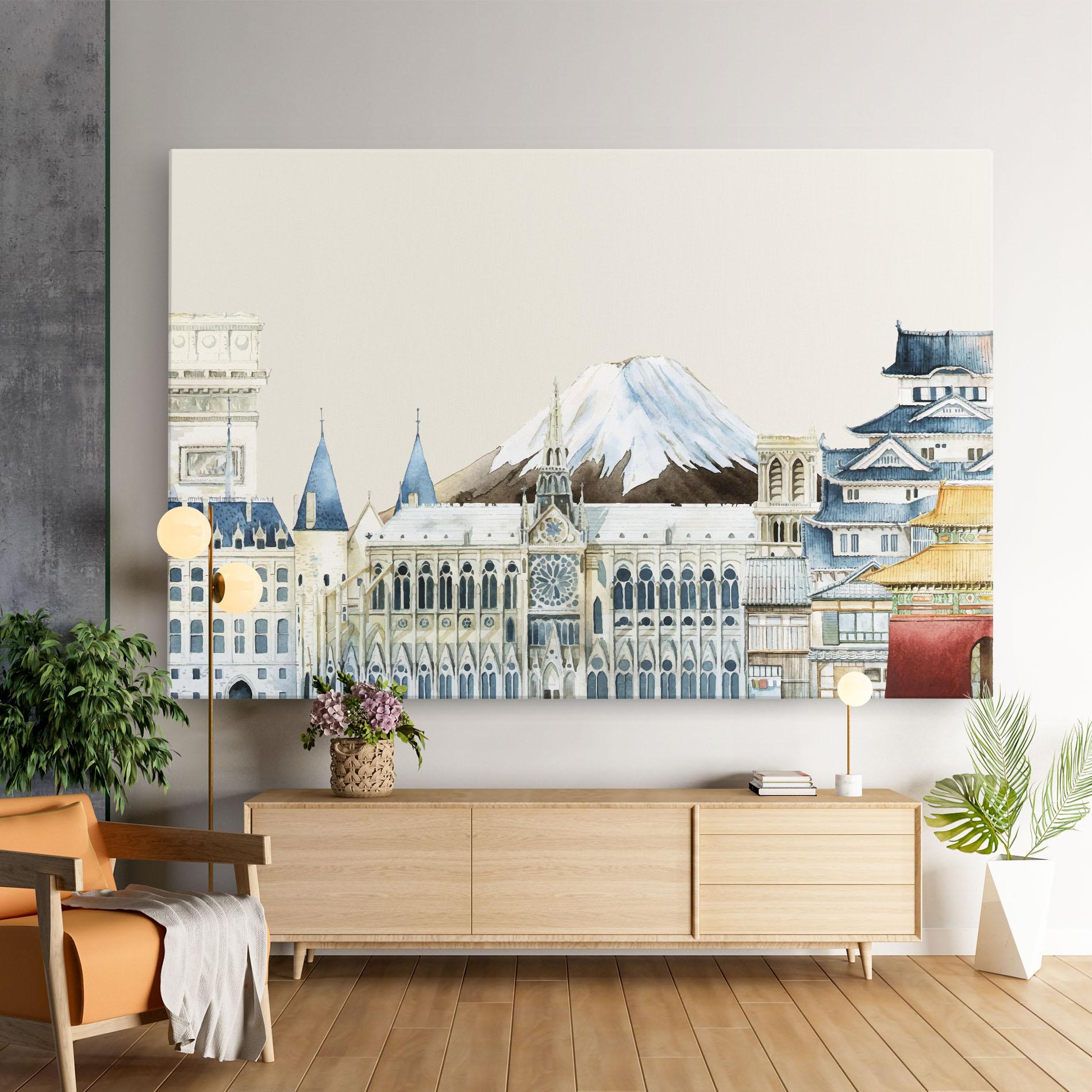 Leinwandbild City Mix mockup 9