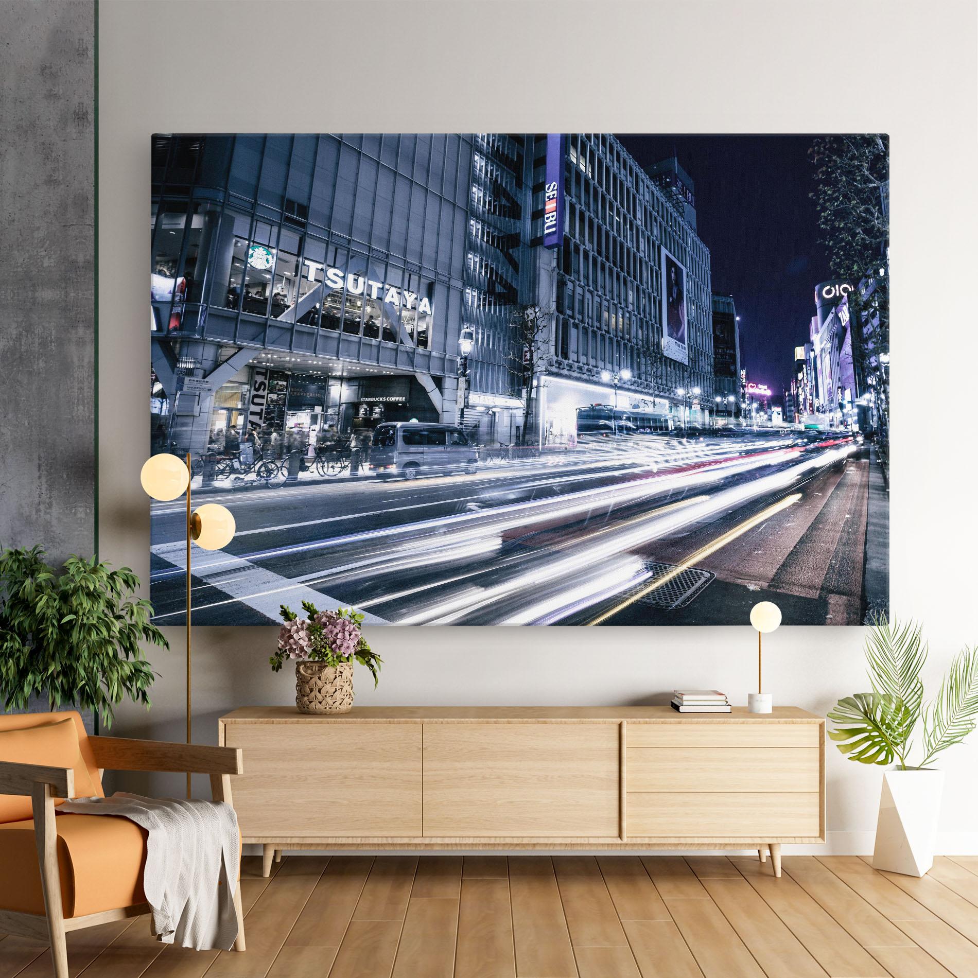 Leinwandbild Road Traffic mockup 9