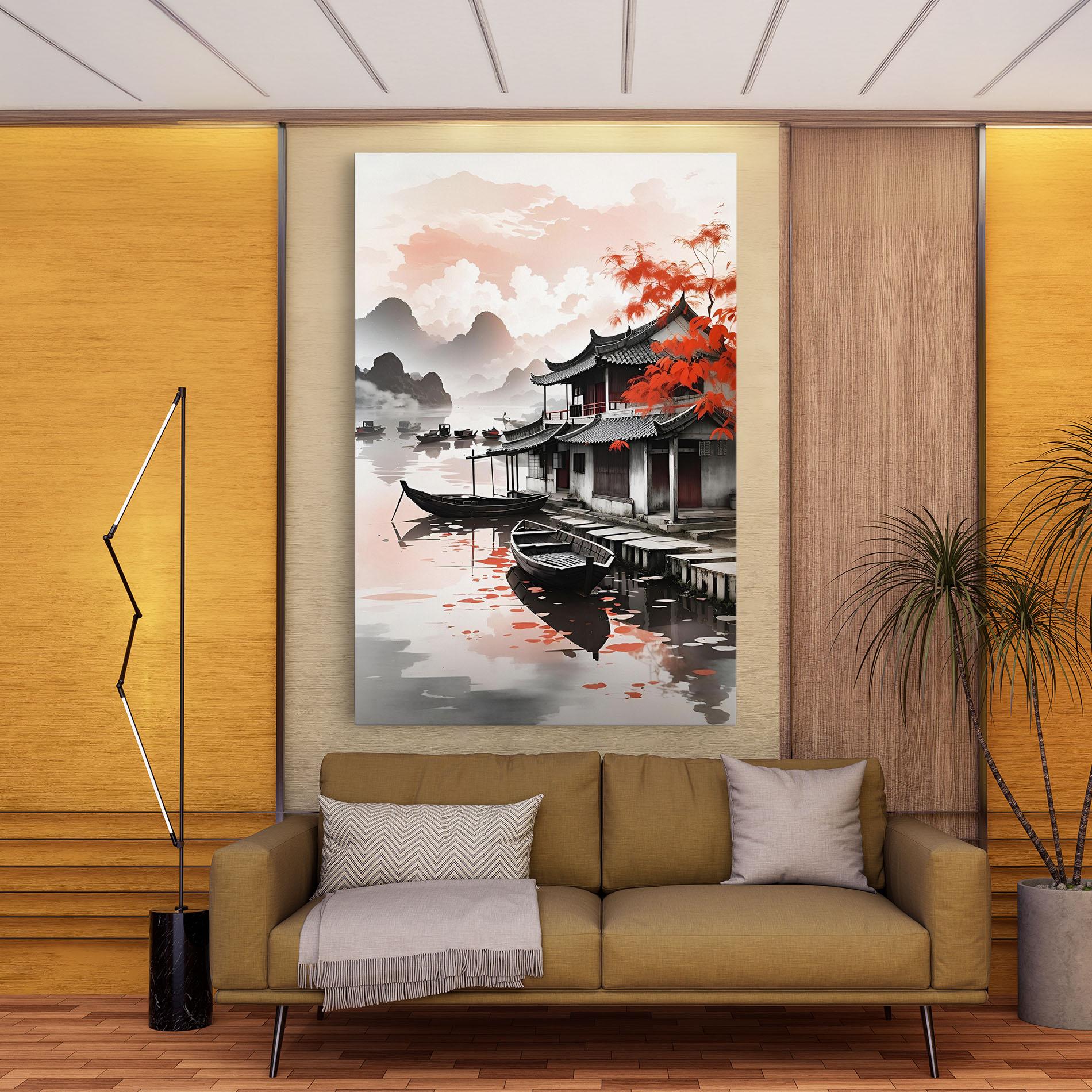 Leinwandbild Architecture Reflections mockup 9