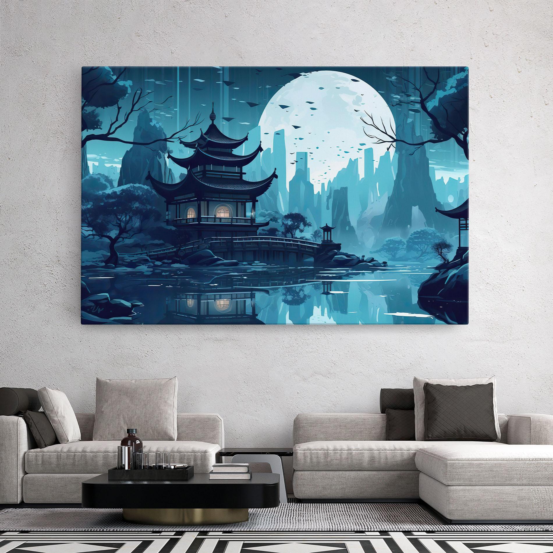 Leinwandbild Chinese Cartoon mockup 2