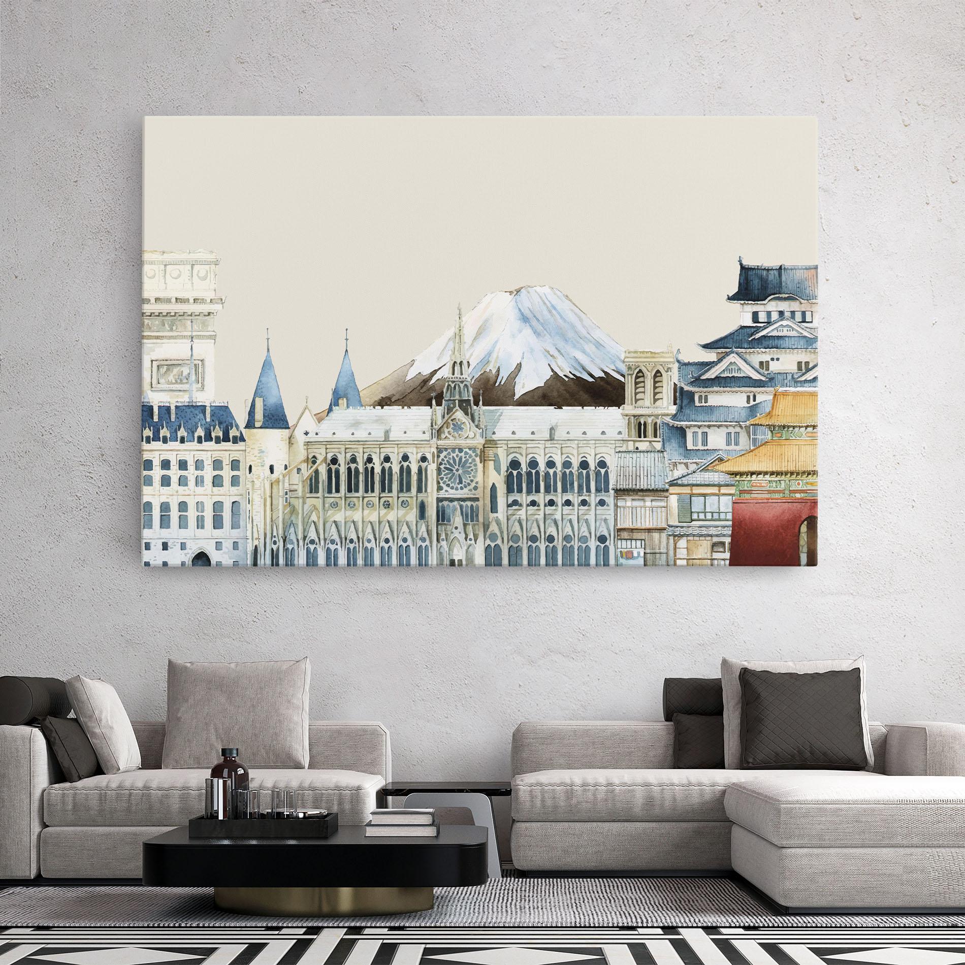 Leinwandbild City Mix mockup 2