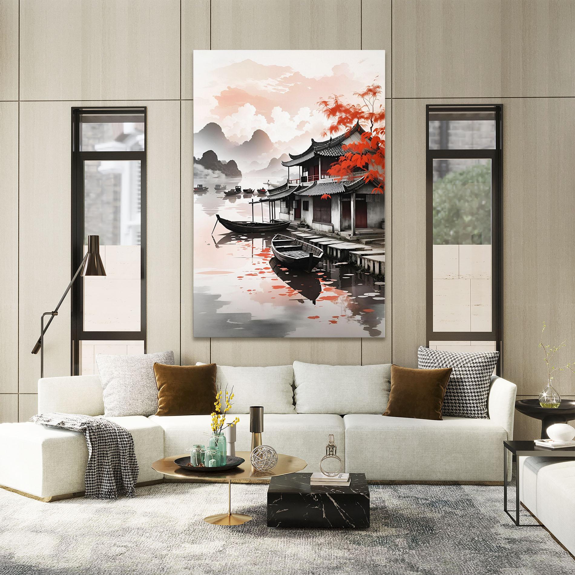 Leinwandbild Architecture Reflections mockup 2