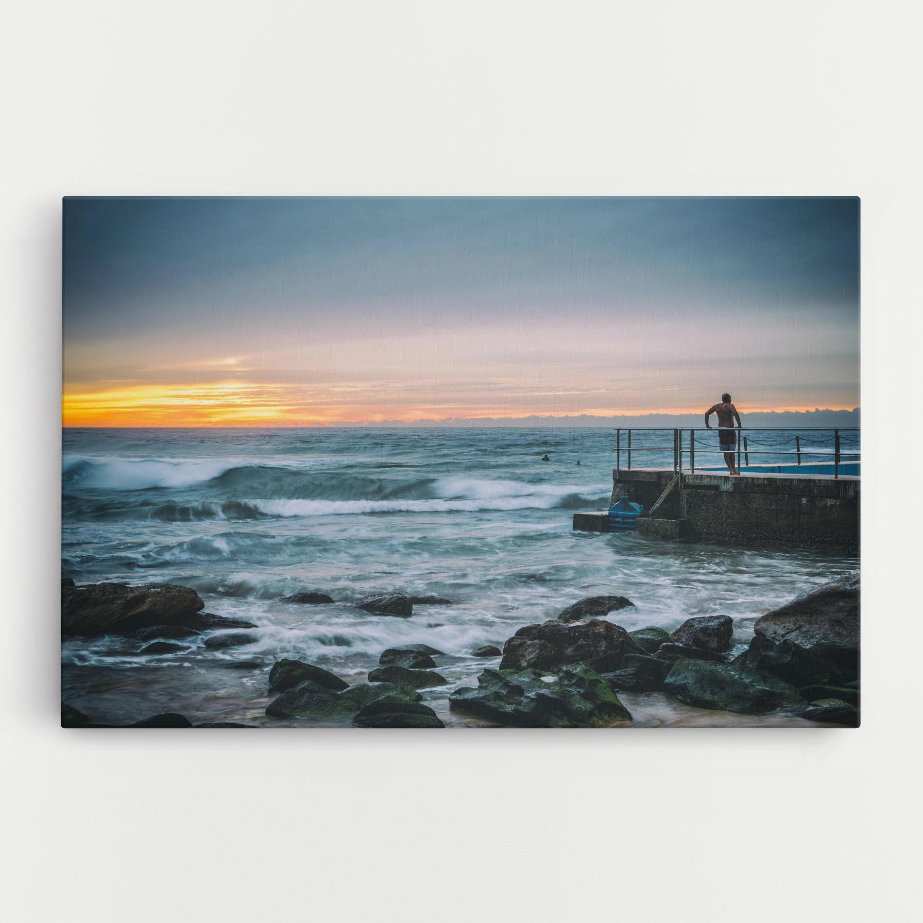 Leinwandbild Bondi Beach Sunset mockup 0