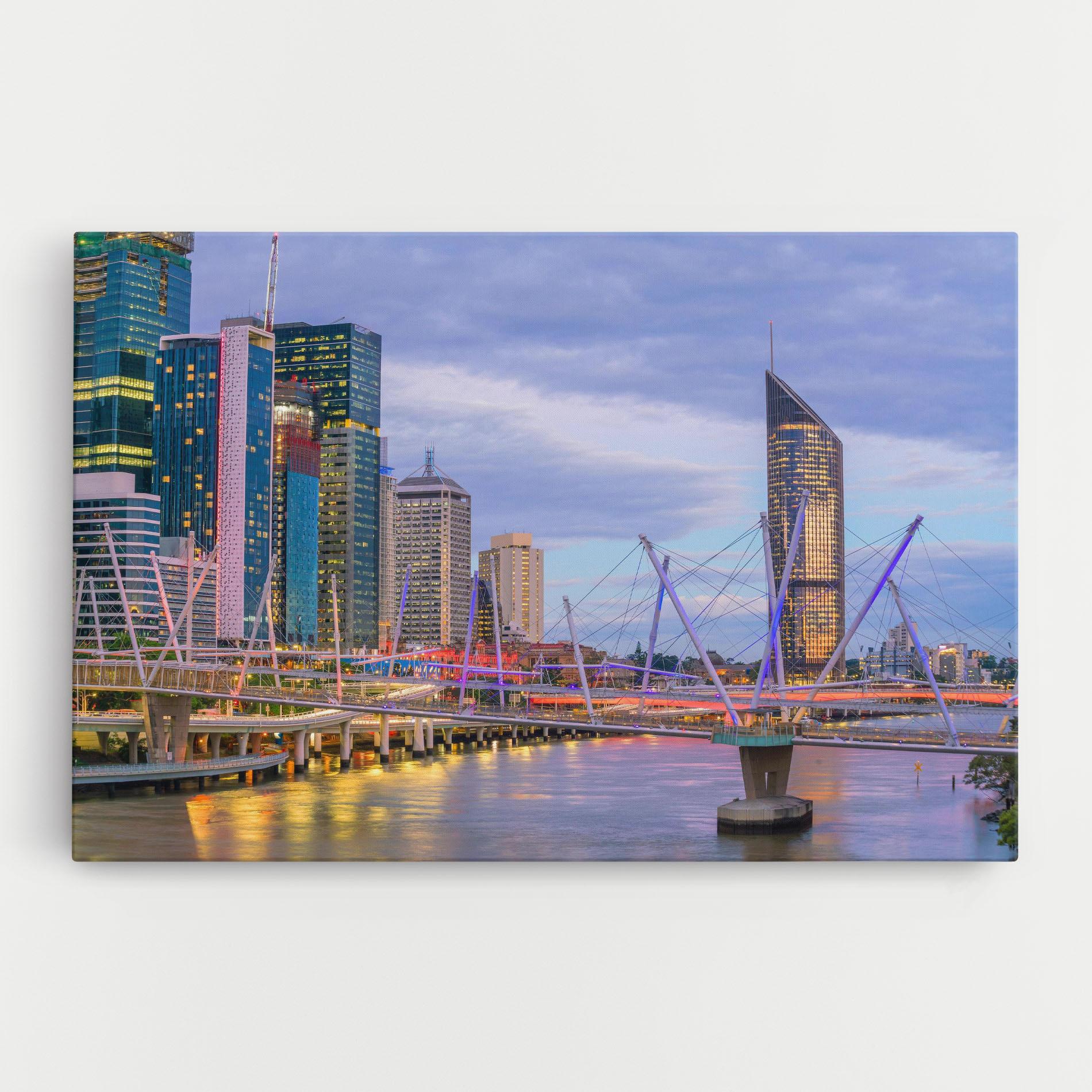 Leinwandbild Brisbane River Australia mockup 0