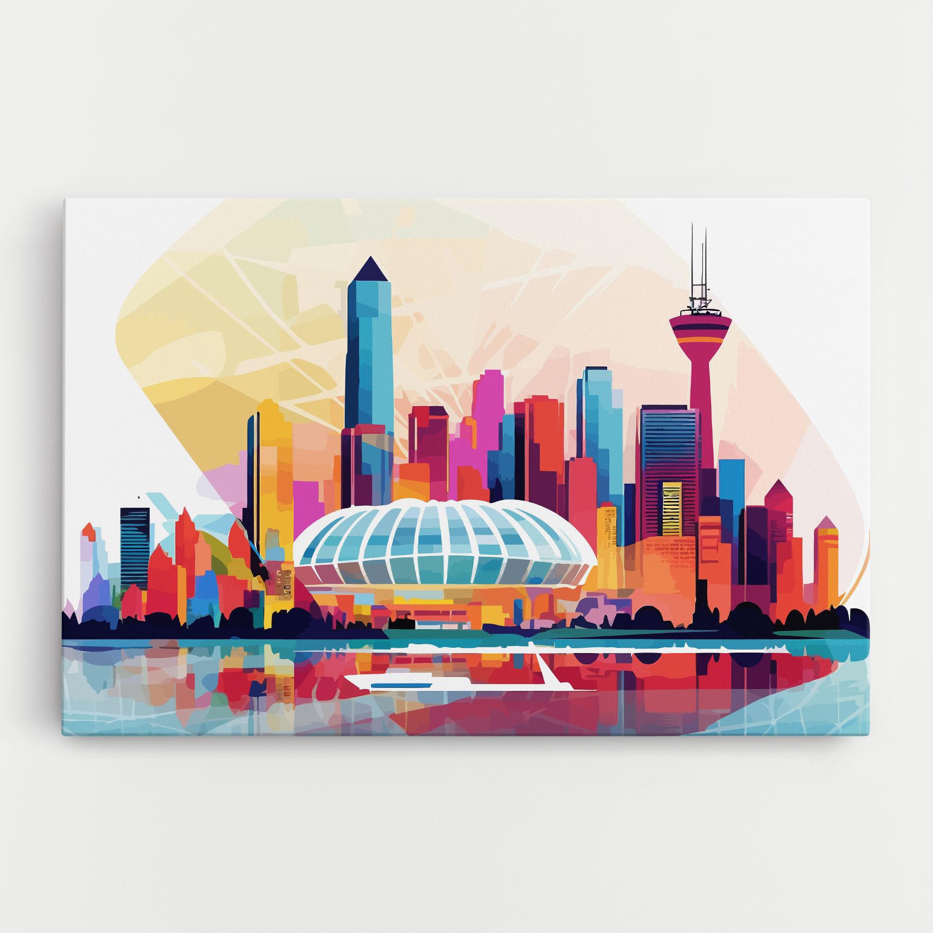 Leinwandbild Olympic Stadium Color mockup 0