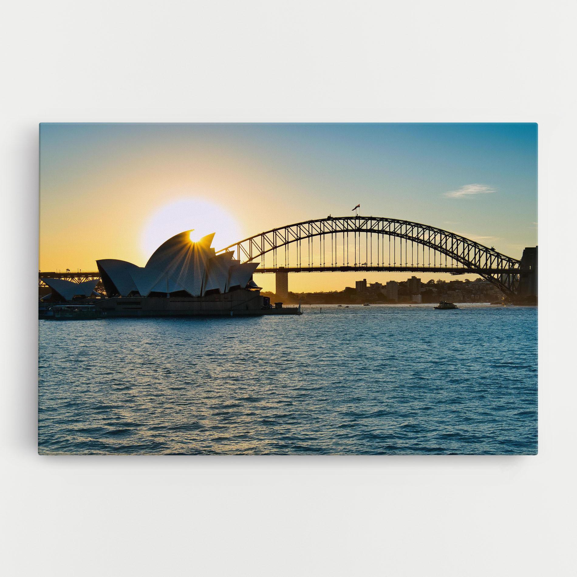 Leinwandbild Sunrise Sydney mockup 0