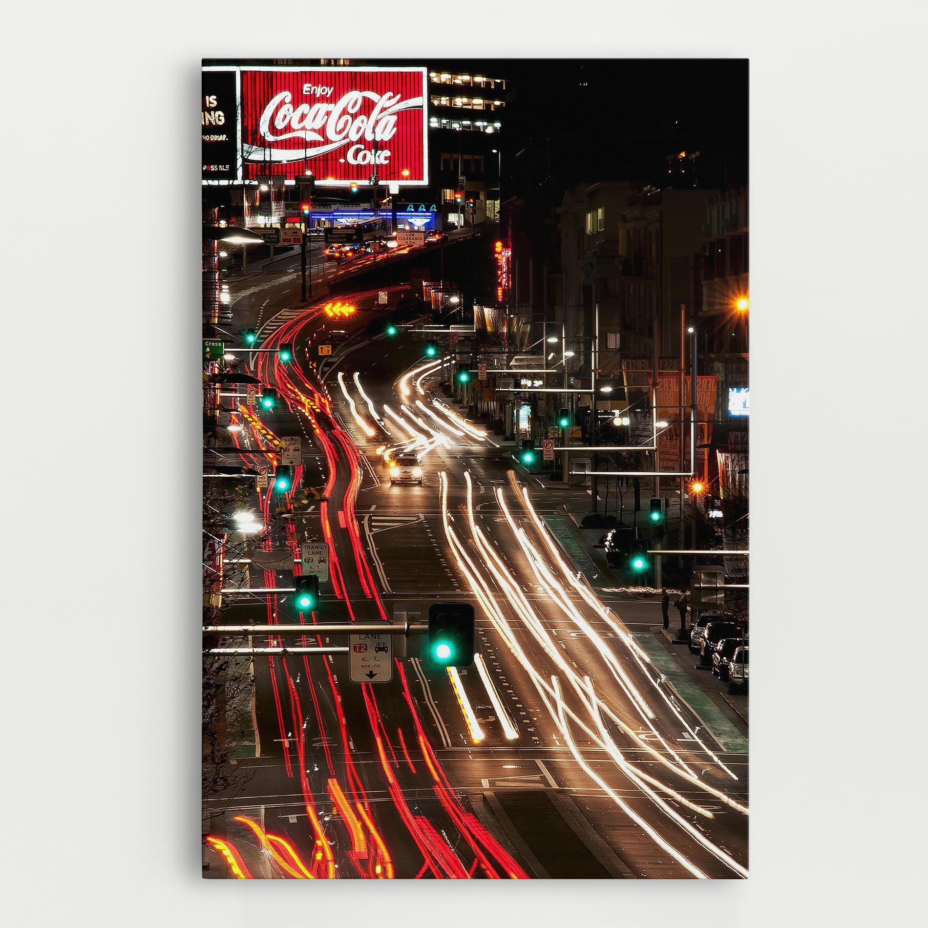 Leinwandbild Car Light Road mockup 0