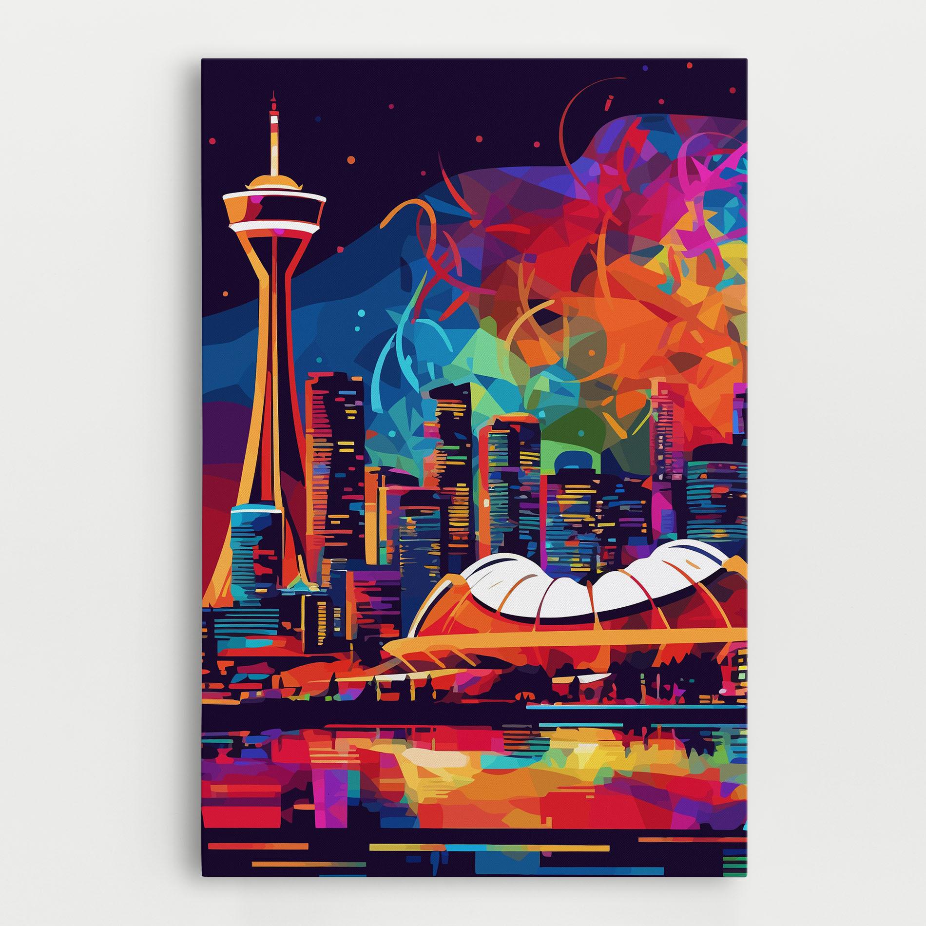 Leinwandbild Olympic Stadium Art mockup 0