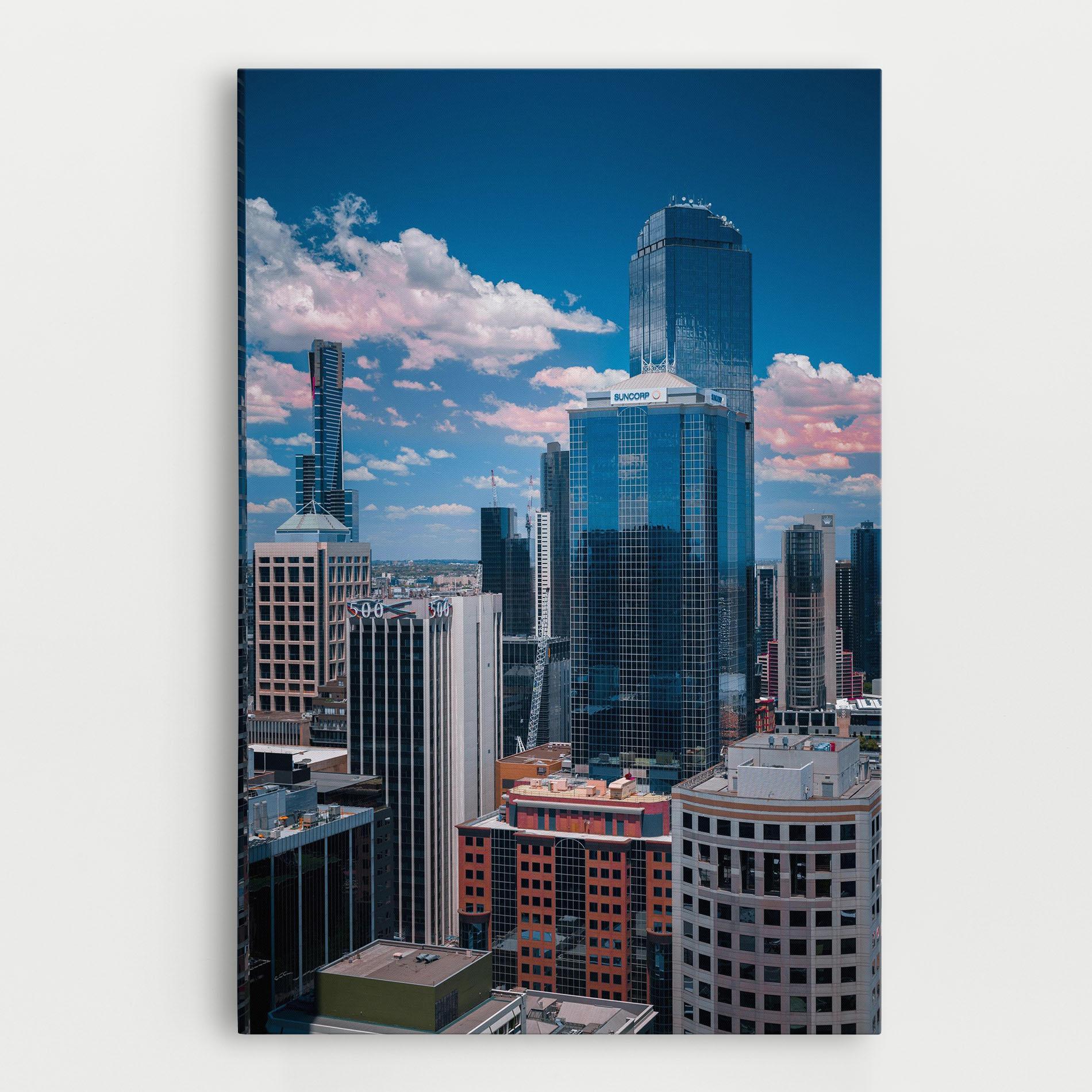 Leinwandbild Skyscrapert View mockup 0