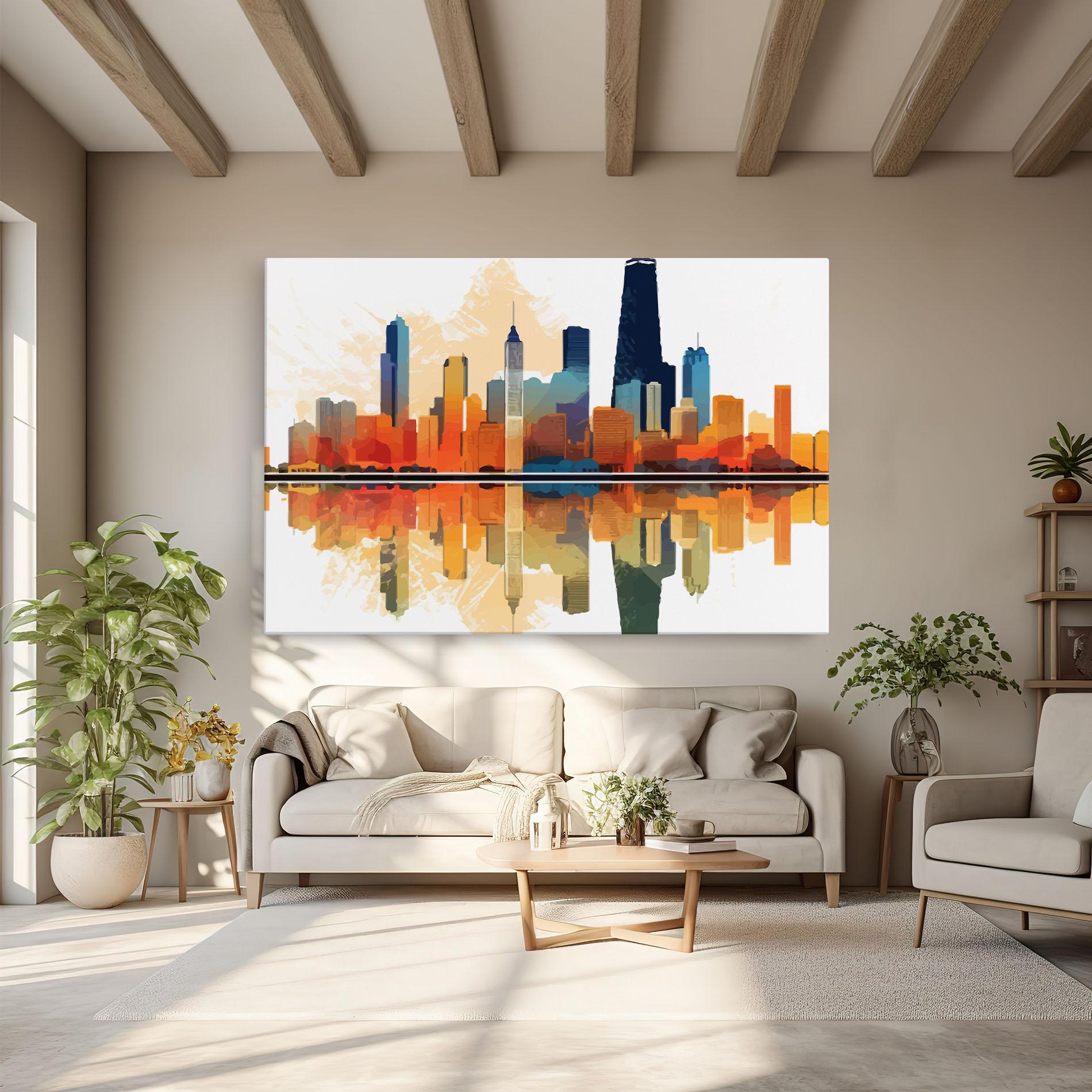 Leinwandbild Australian River mockup 6