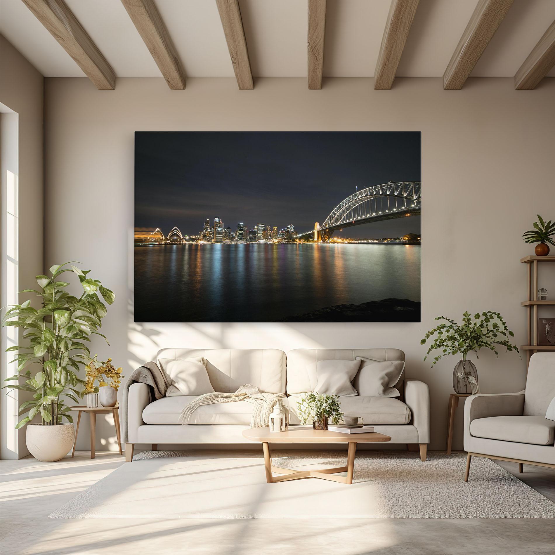 Leinwandbild Harbour Bridge mockup 6