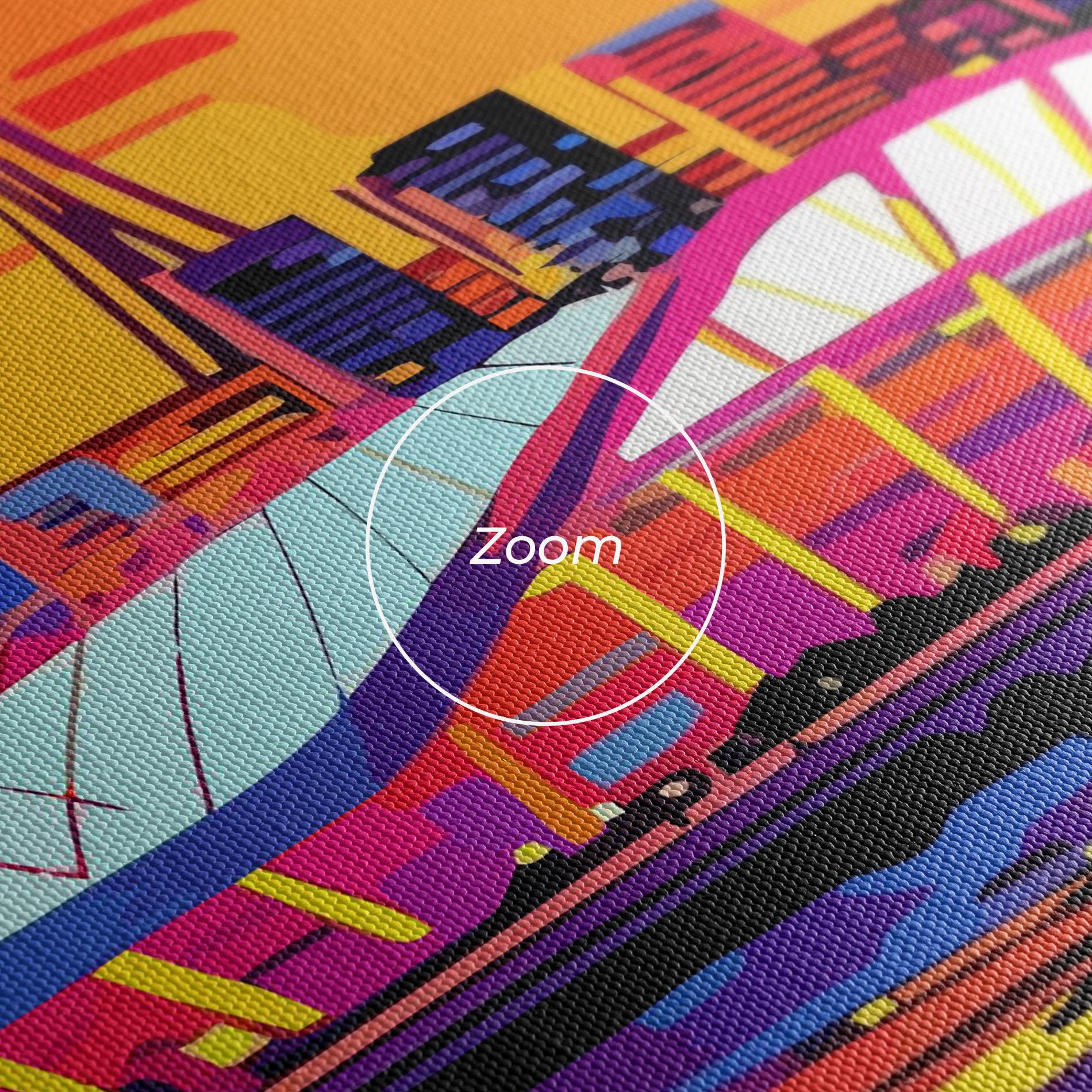 Leinwandbild Australian Orange Sunset mockup 3