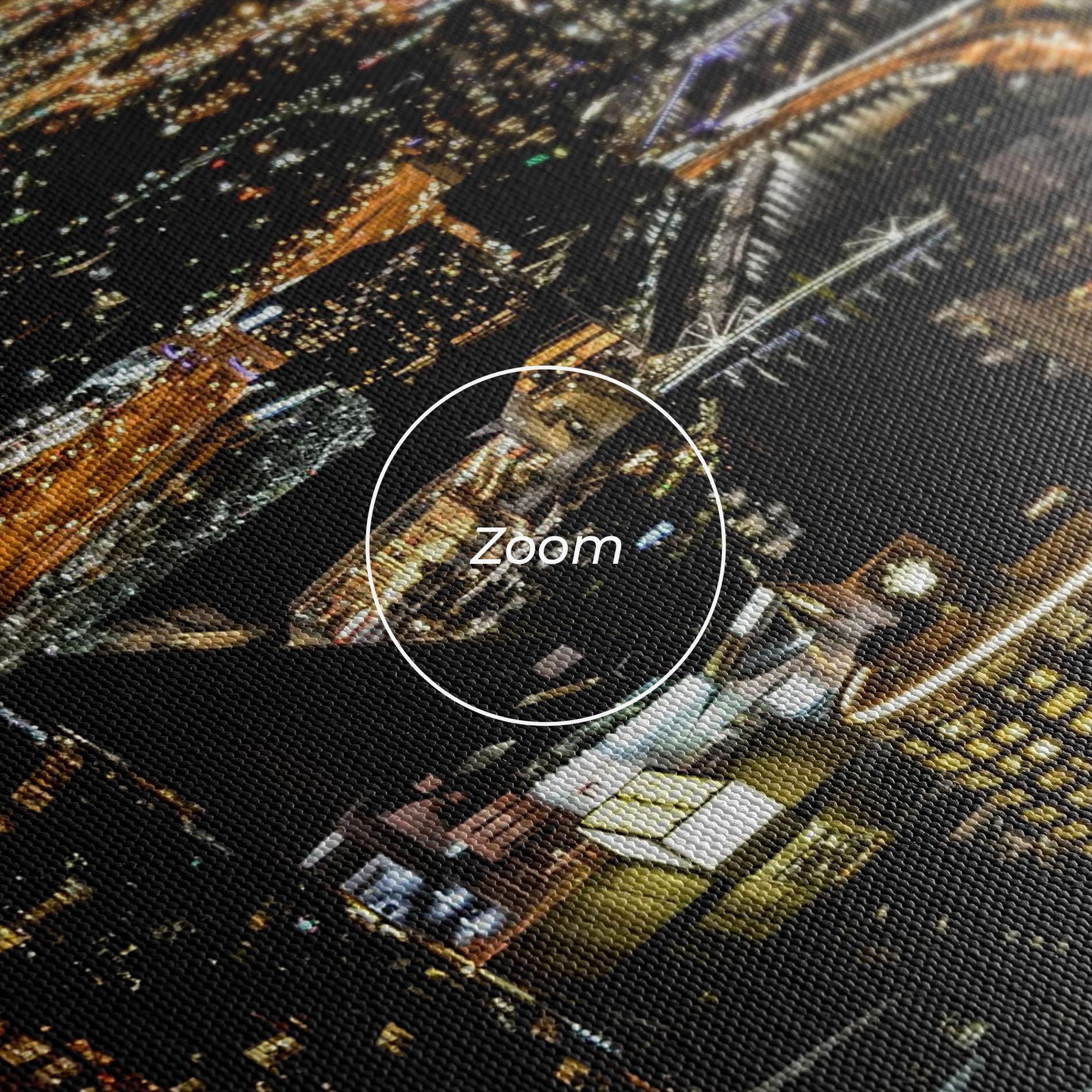 Leinwandbild Black City Light mockup 3