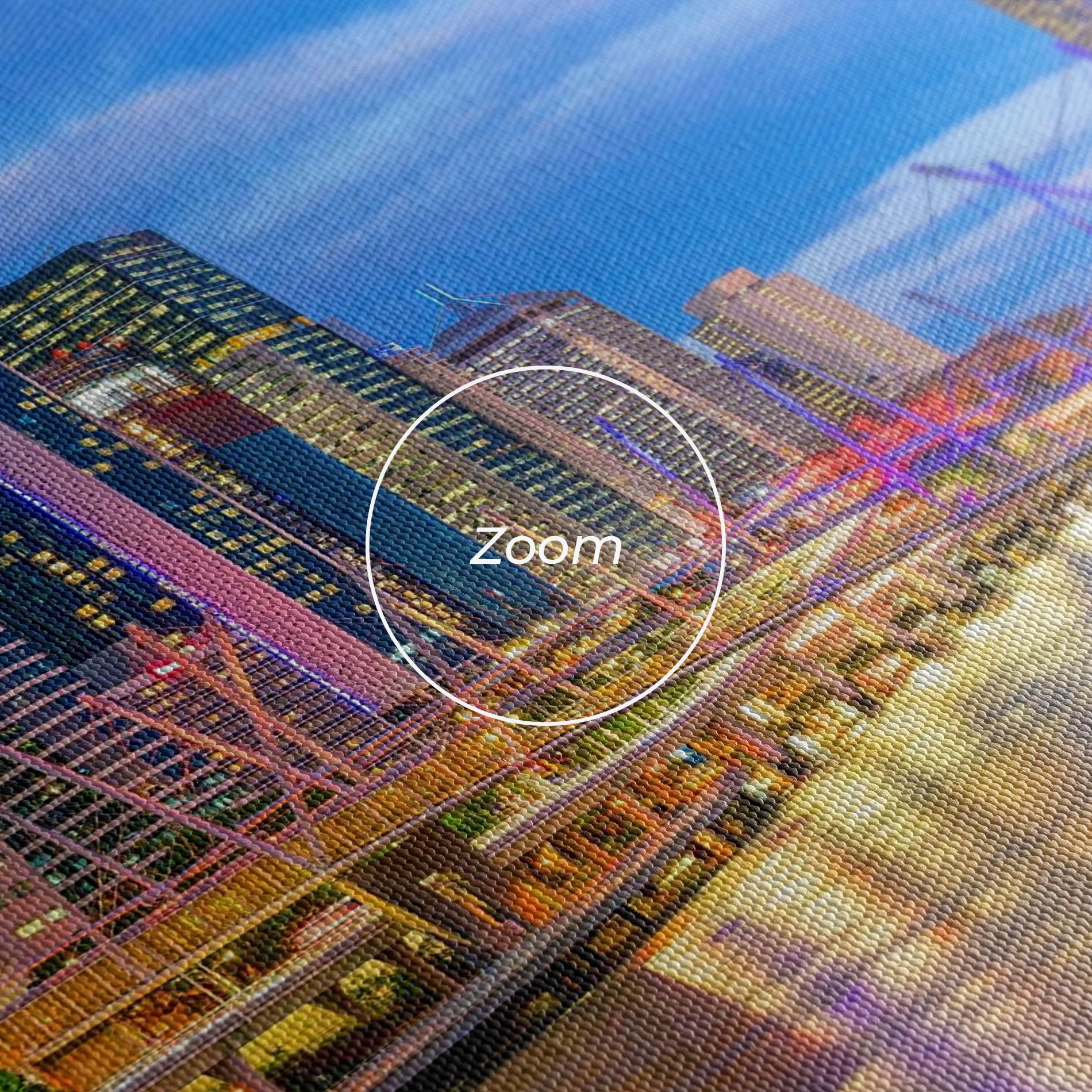 Leinwandbild Brisbane Skyline View mockup 3