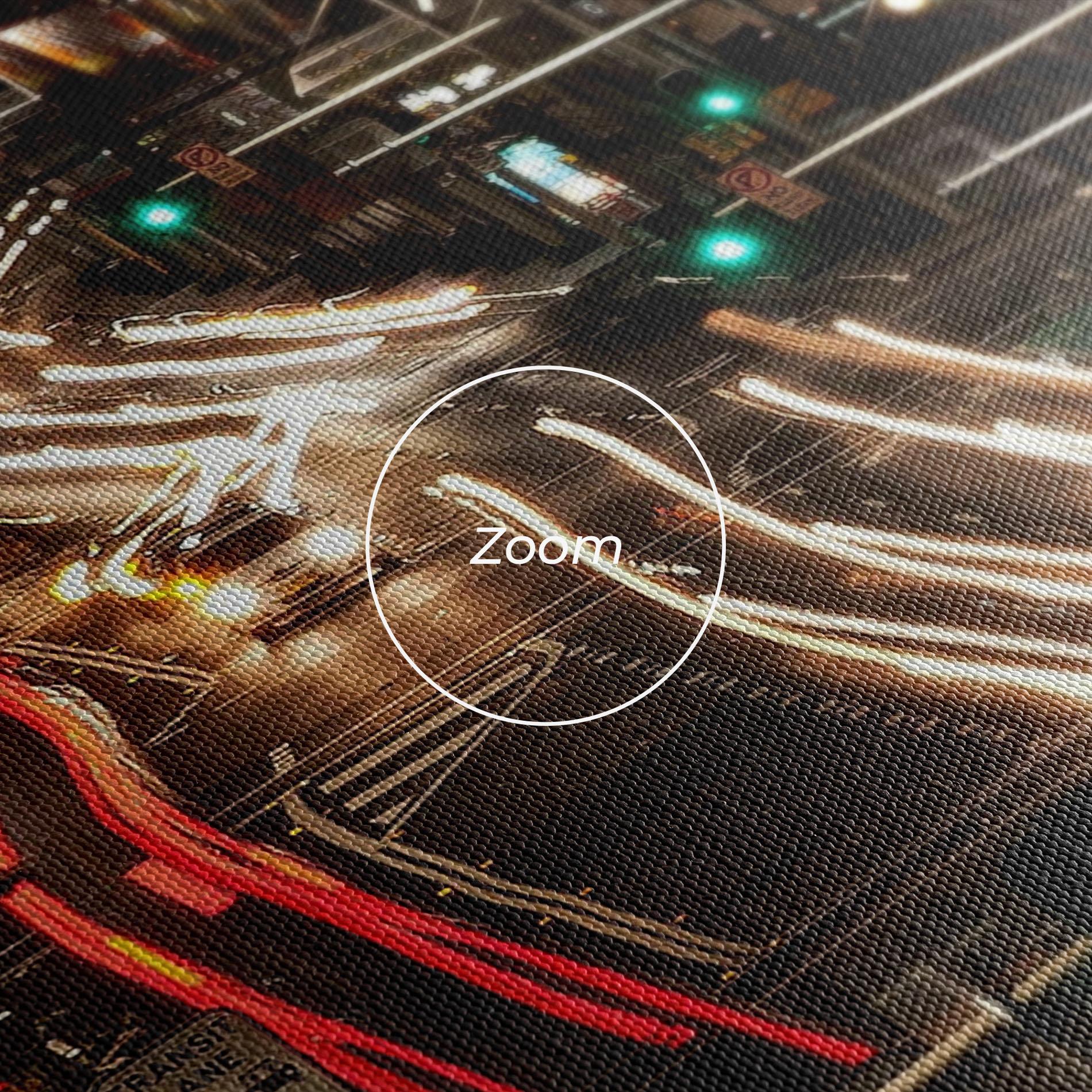 Leinwandbild Car Light Road mockup 3