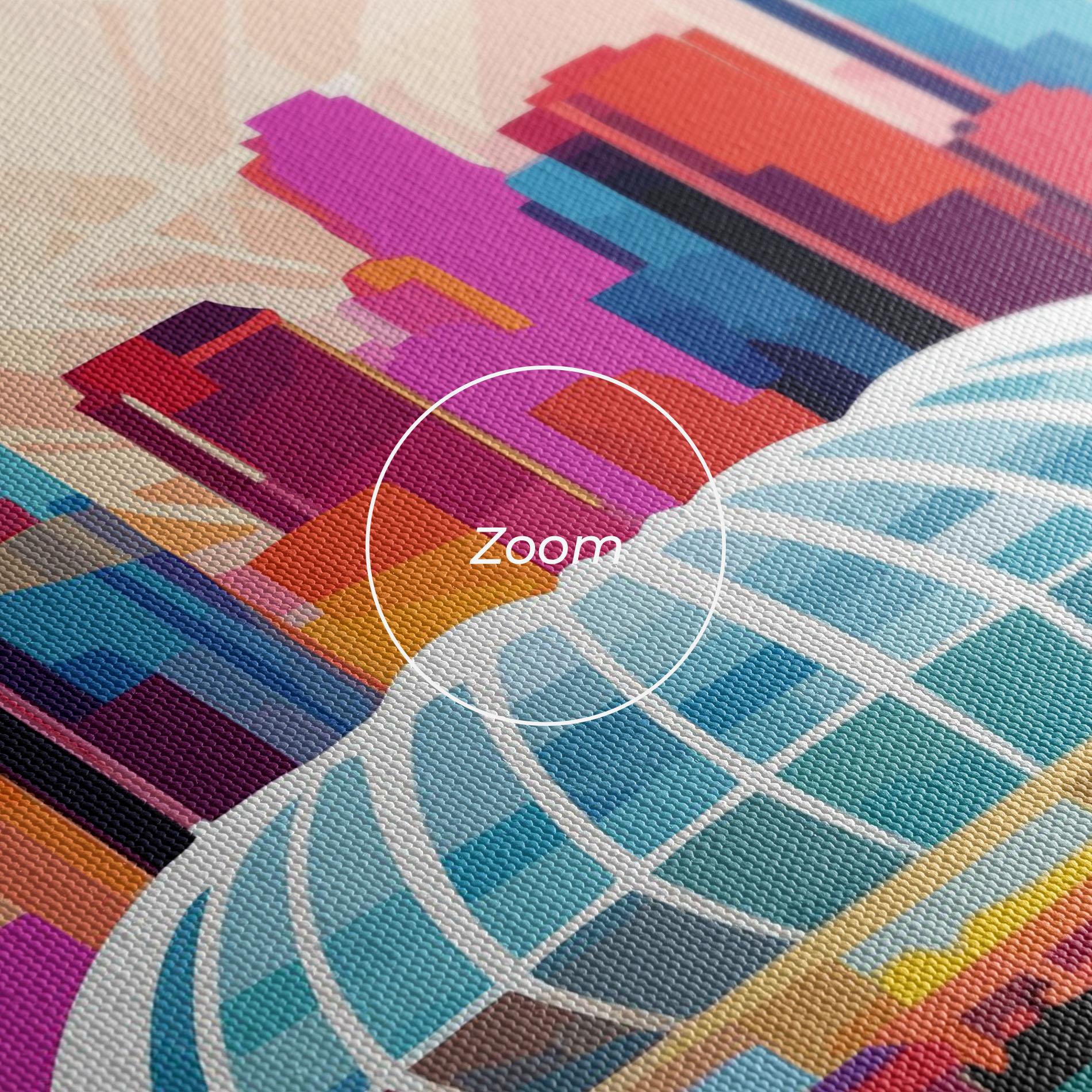 Leinwandbild Olympic Stadium Color mockup 3