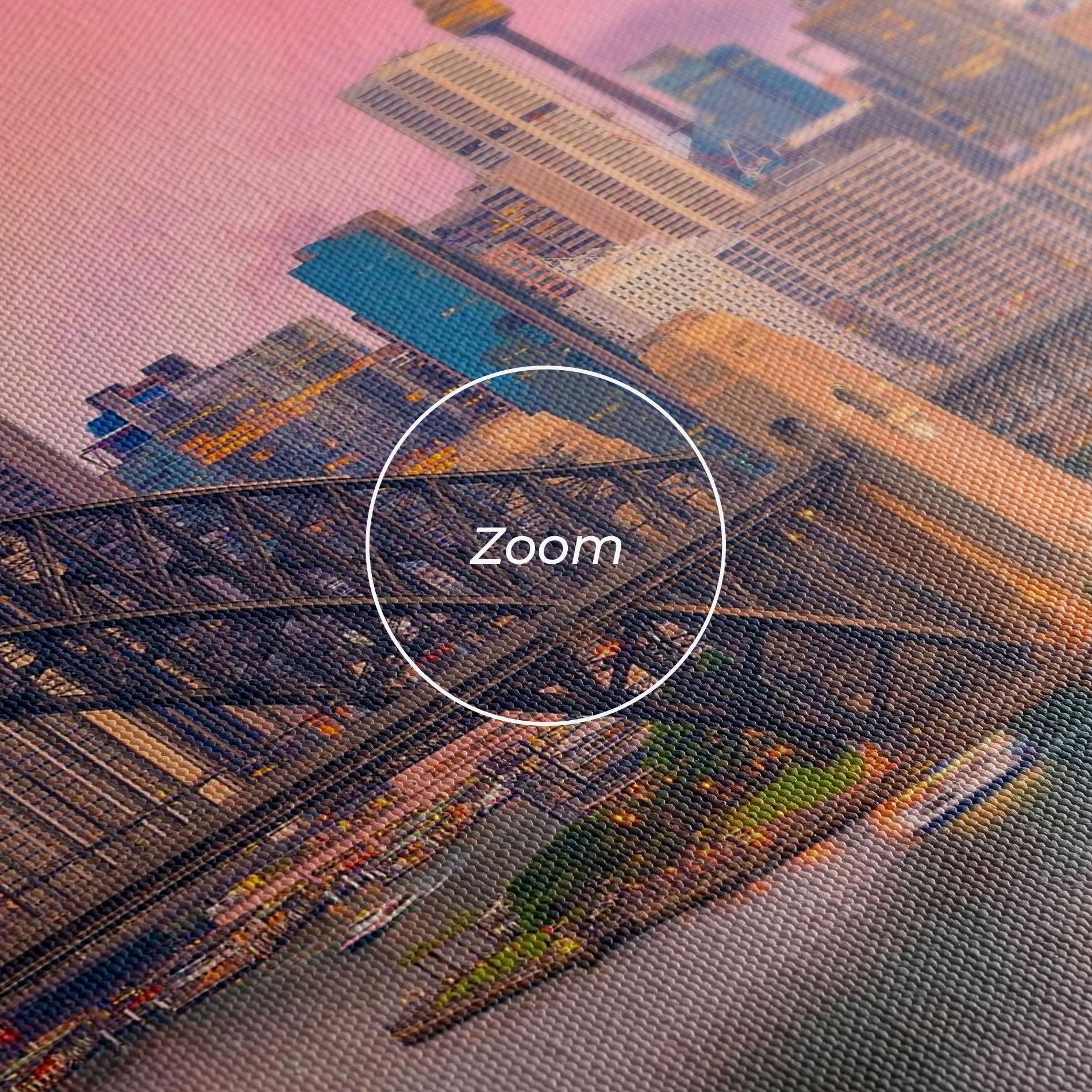 Leinwandbild Pink Sydney Skyline mockup 3