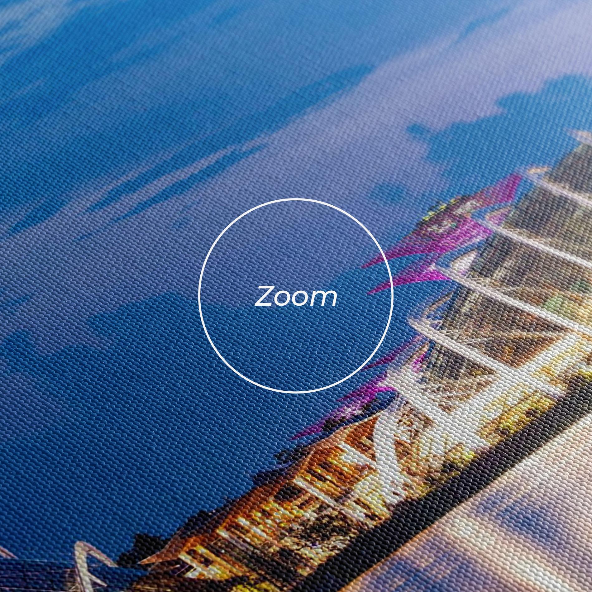 Leinwandbild Singapore Blue Sunset mockup 3