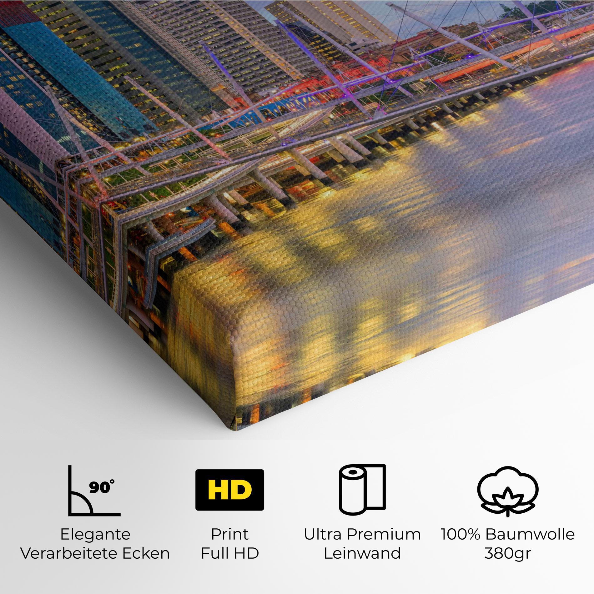 Leinwandbild Brisbane River Australia mockup 4