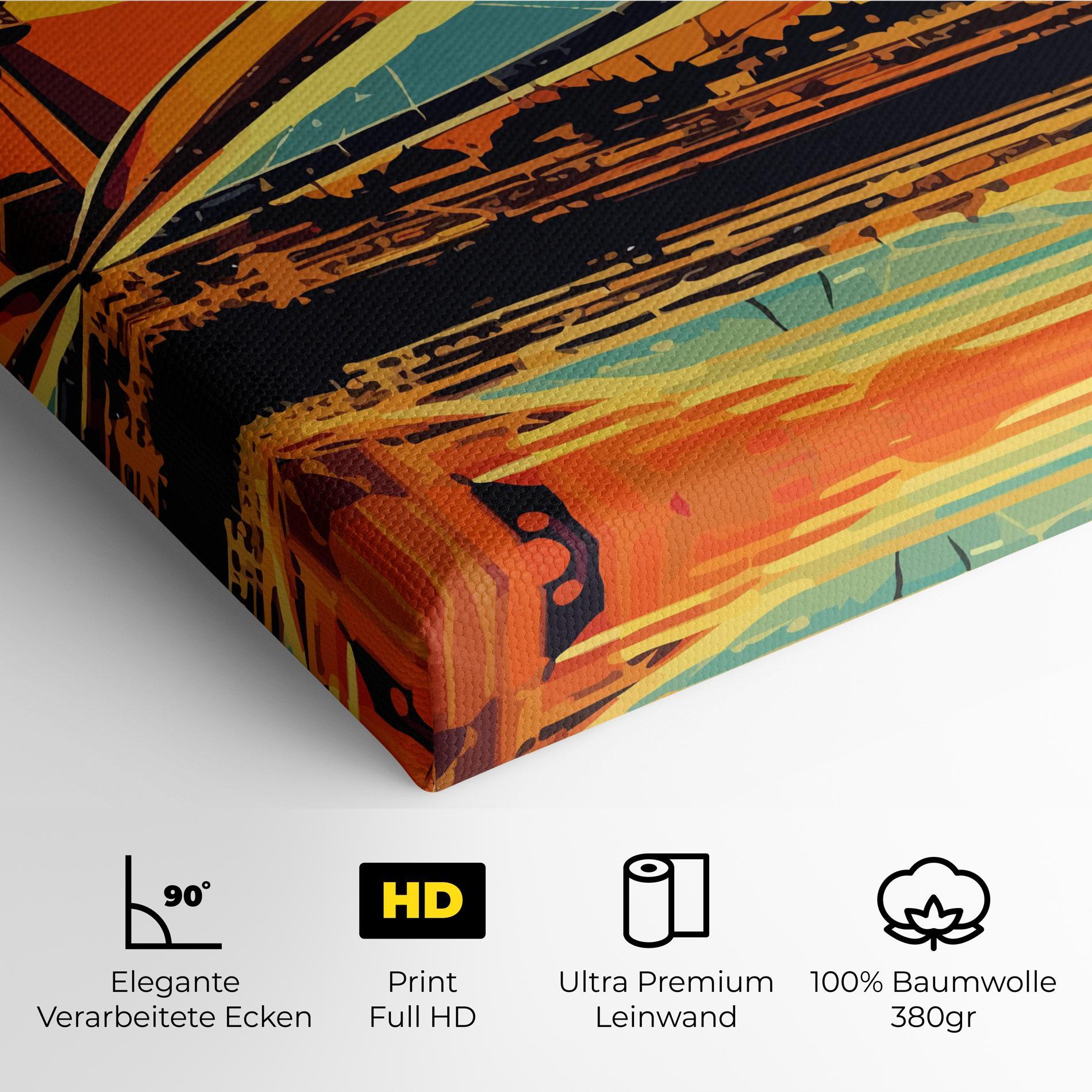 Leinwandbild Montreal Skyline mockup 4