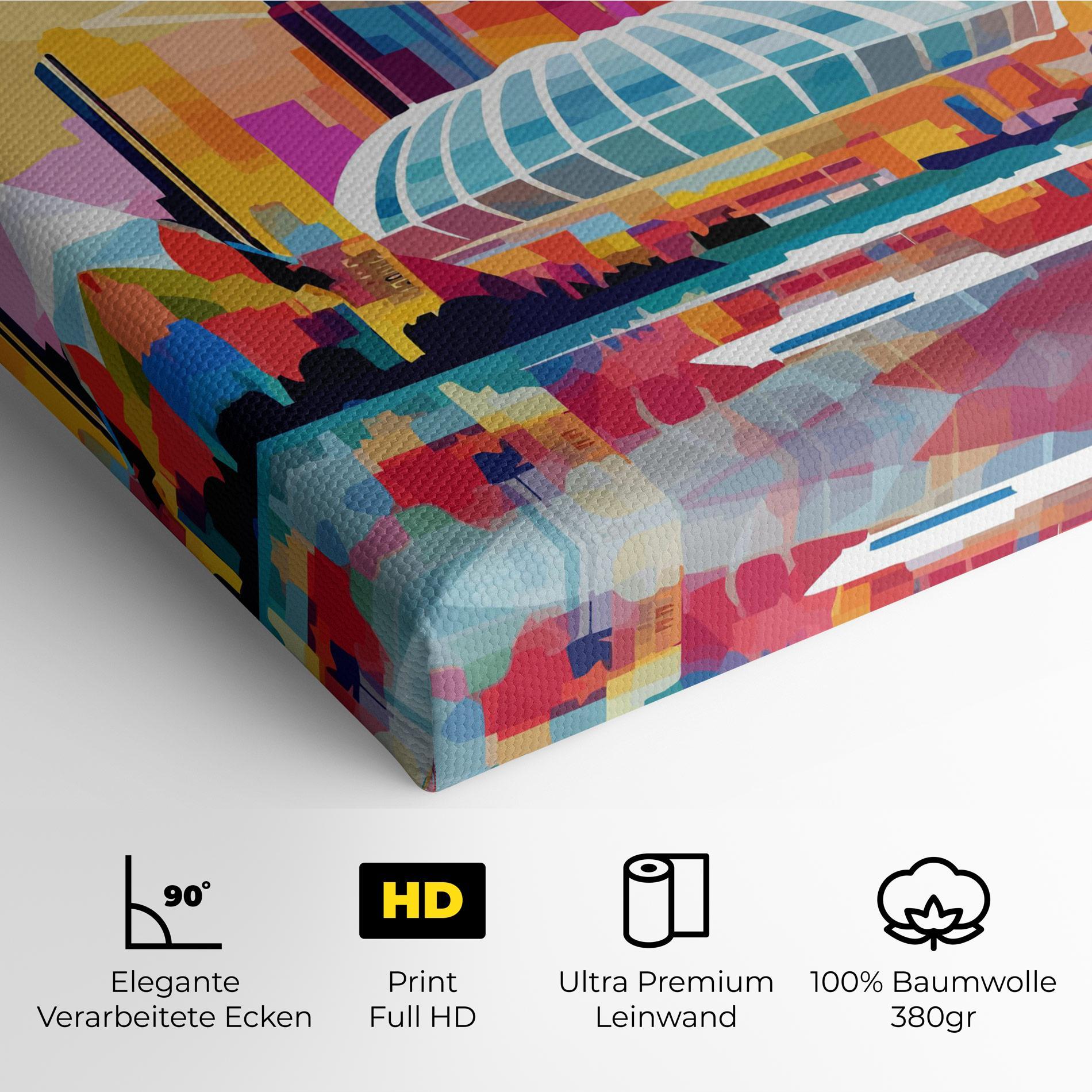 Leinwandbild Olympic Stadium Color mockup 4