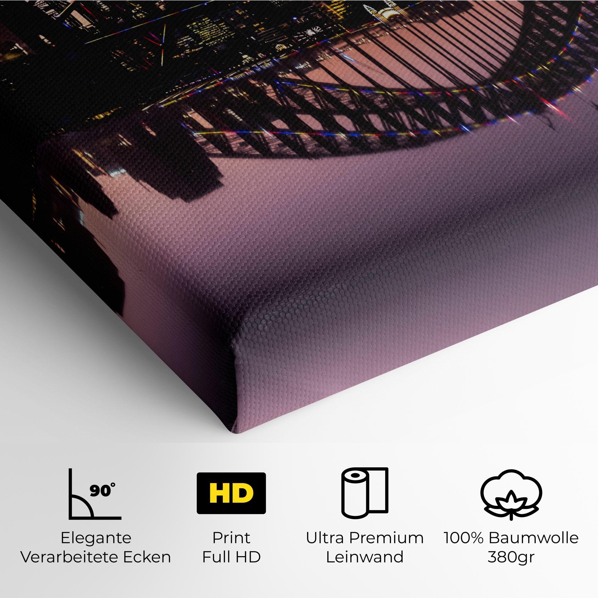 Leinwandbild Purple Night Sydney mockup 4