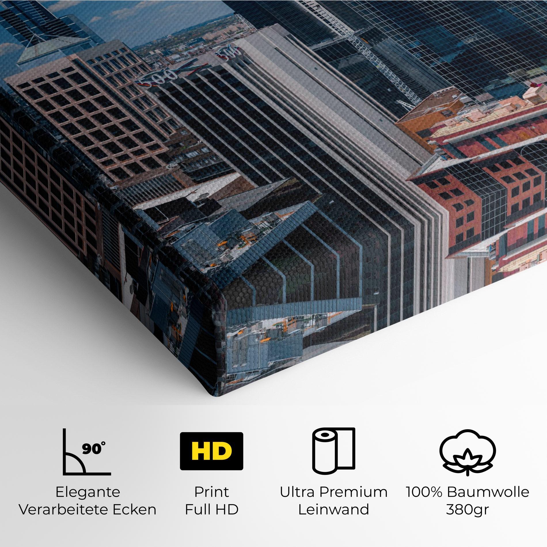 Leinwandbild Skyscrapert View mockup 4