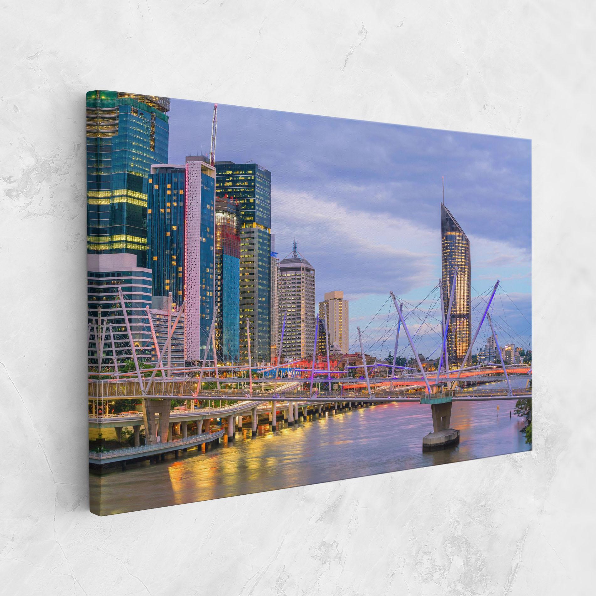Leinwandbild Brisbane River Australia mockup 1