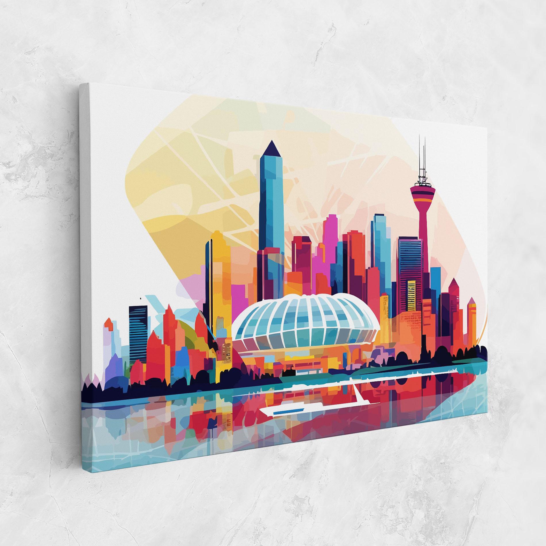 Leinwandbild Olympic Stadium Color mockup 1