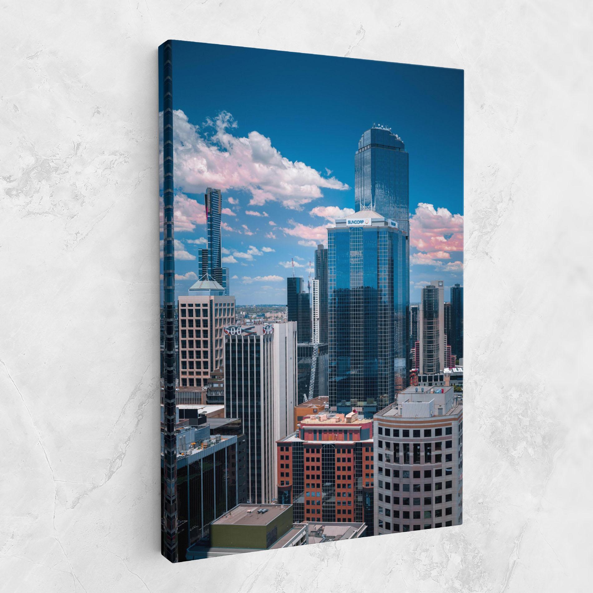 Leinwandbild Skyscrapert View mockup 1