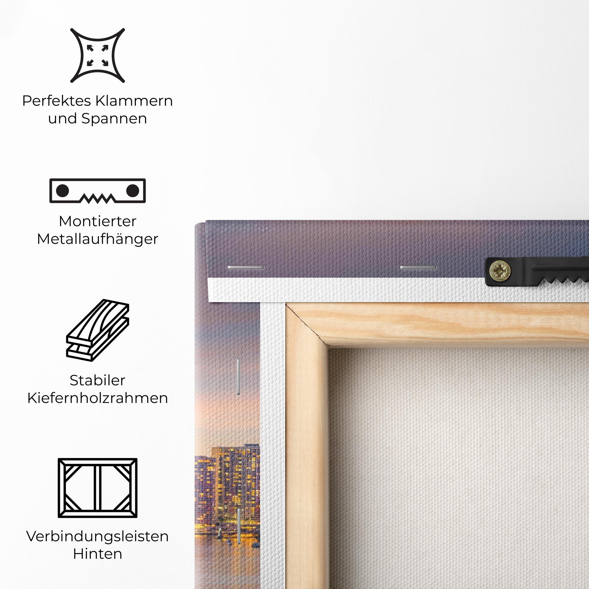 Leinwandbild Brisbane City Skyline mockup 5