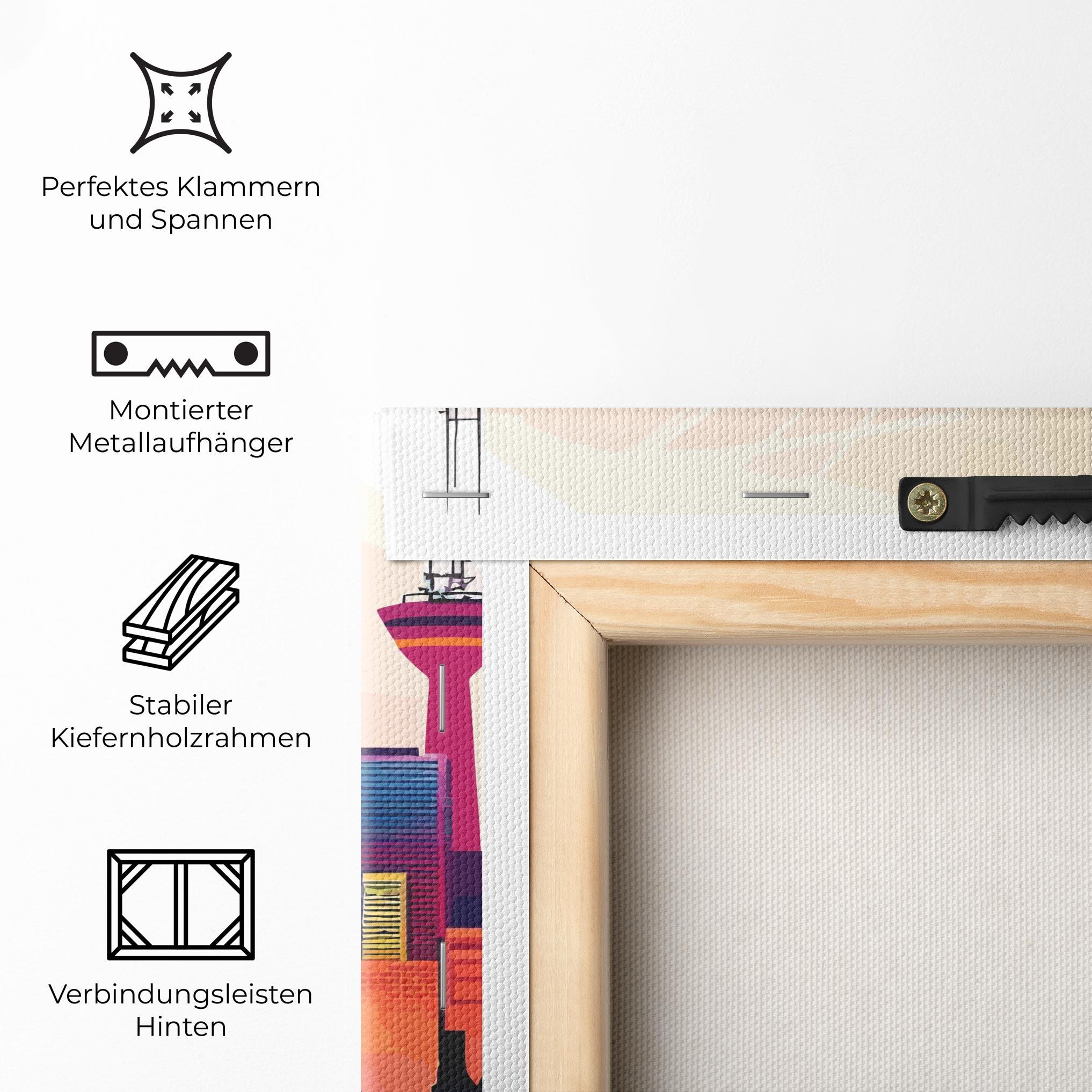 Leinwandbild Olympic Stadium Color mockup 5