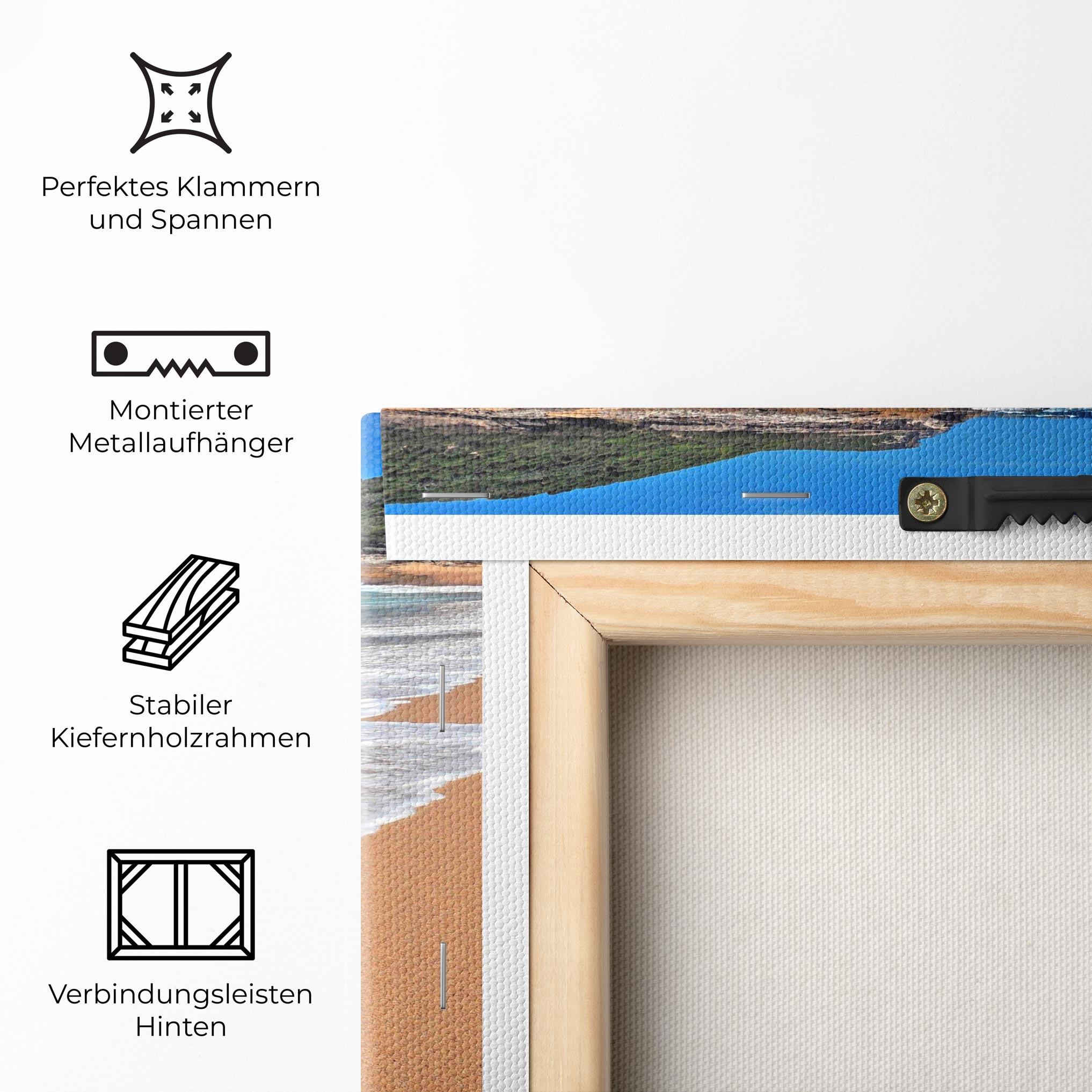 Leinwandbild Pristine Beach mockup 5