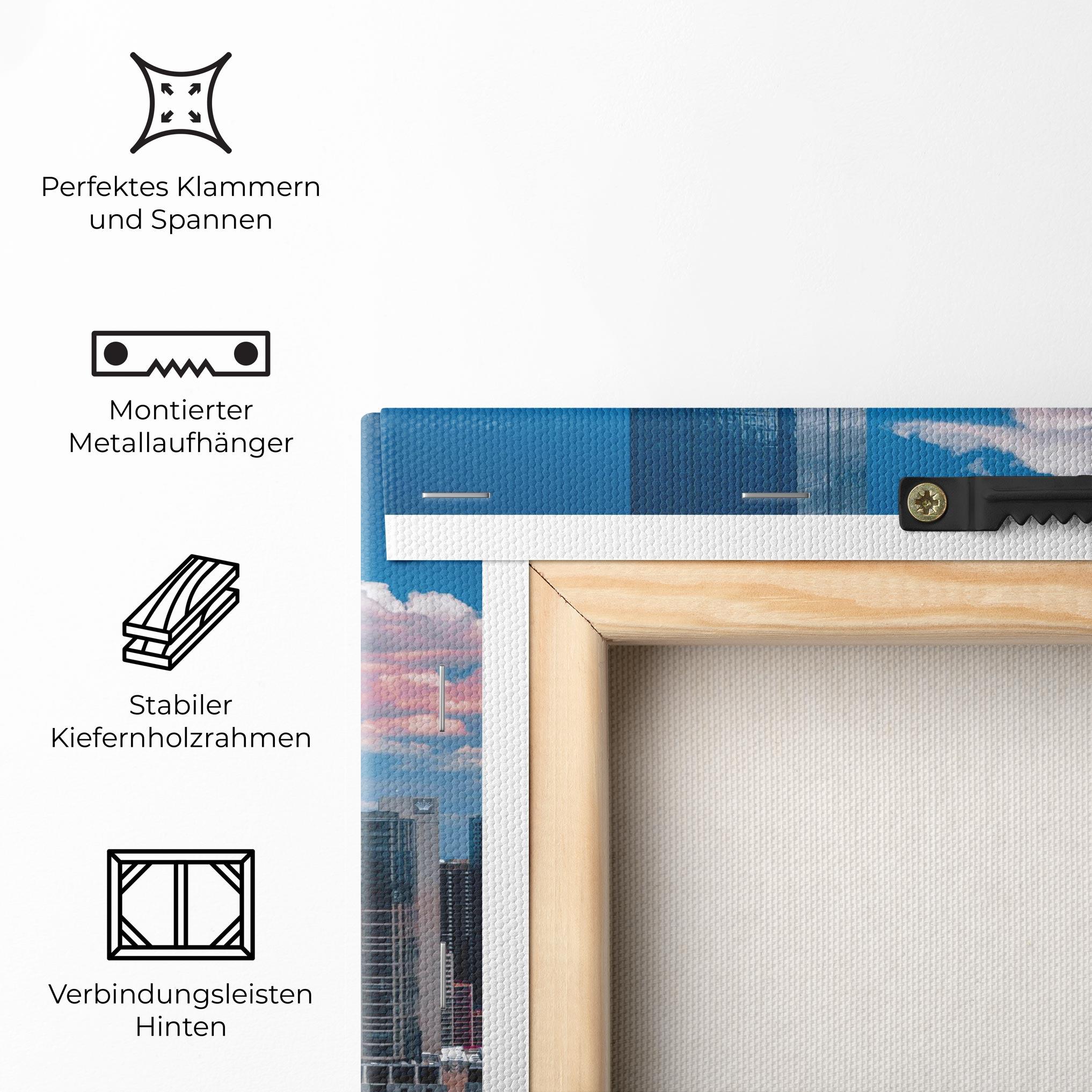 Leinwandbild Skyscrapert View mockup 5