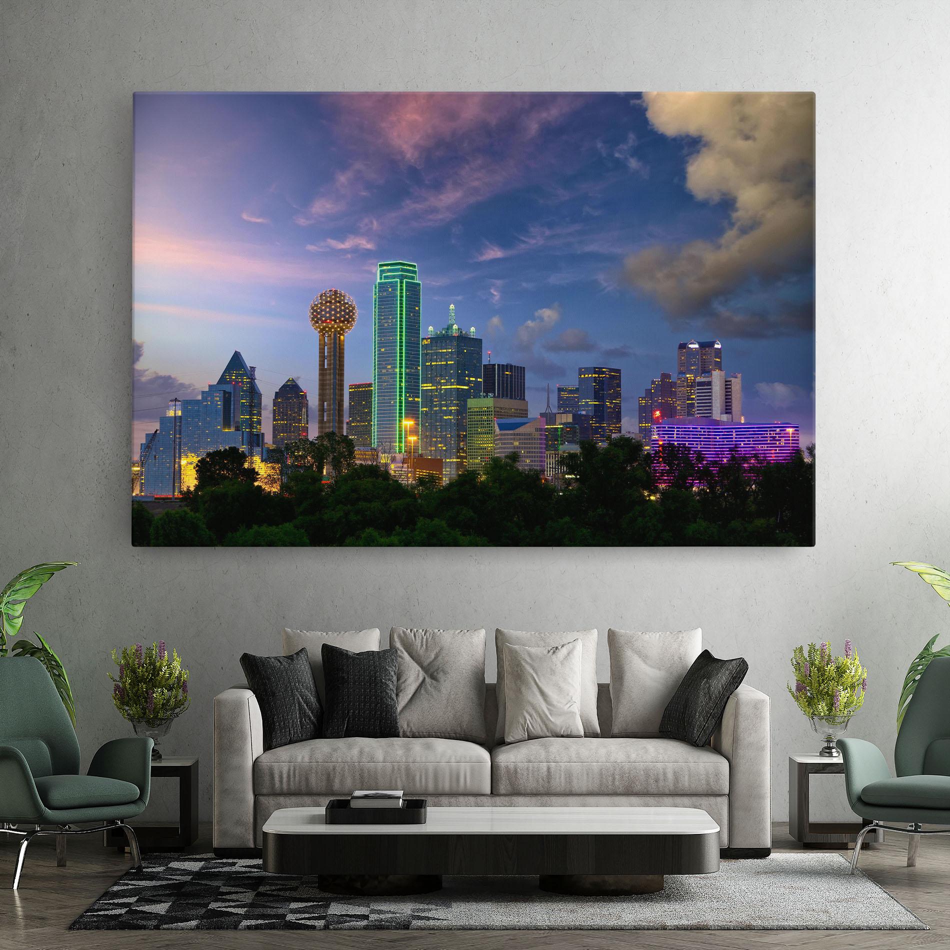 Leinwandbild Dallas Dusk mockup 7