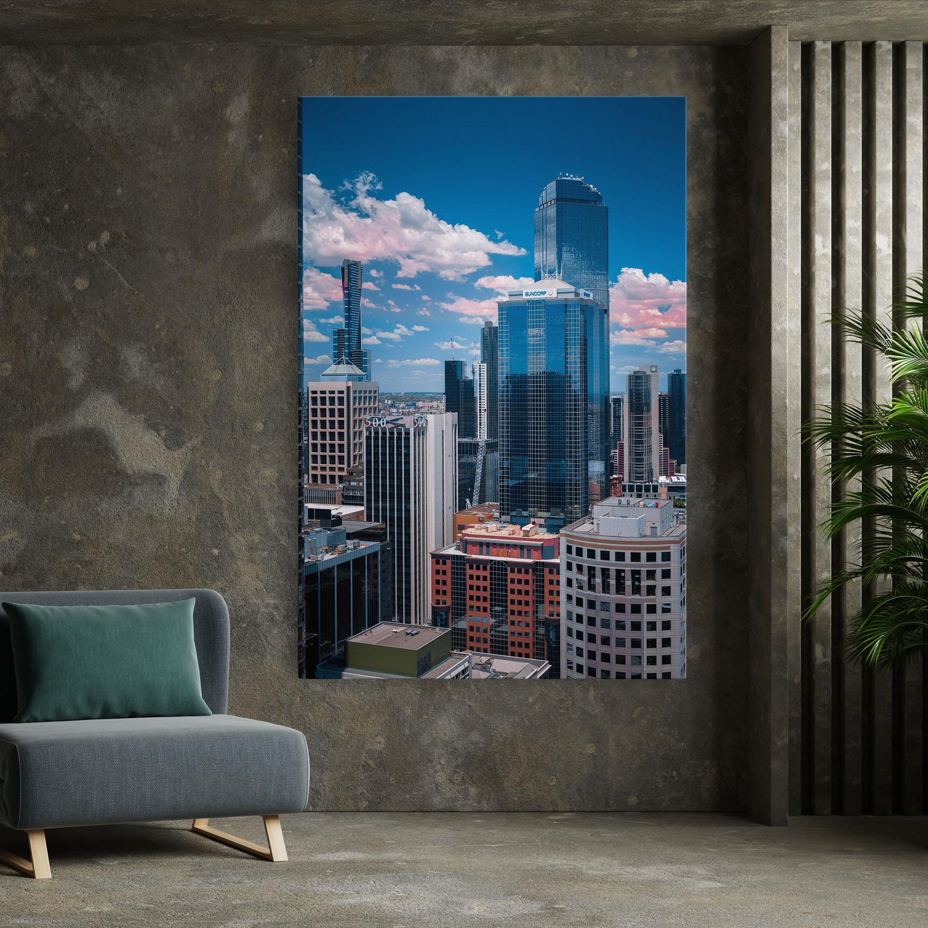 Leinwandbild Skyscrapert View mockup 7