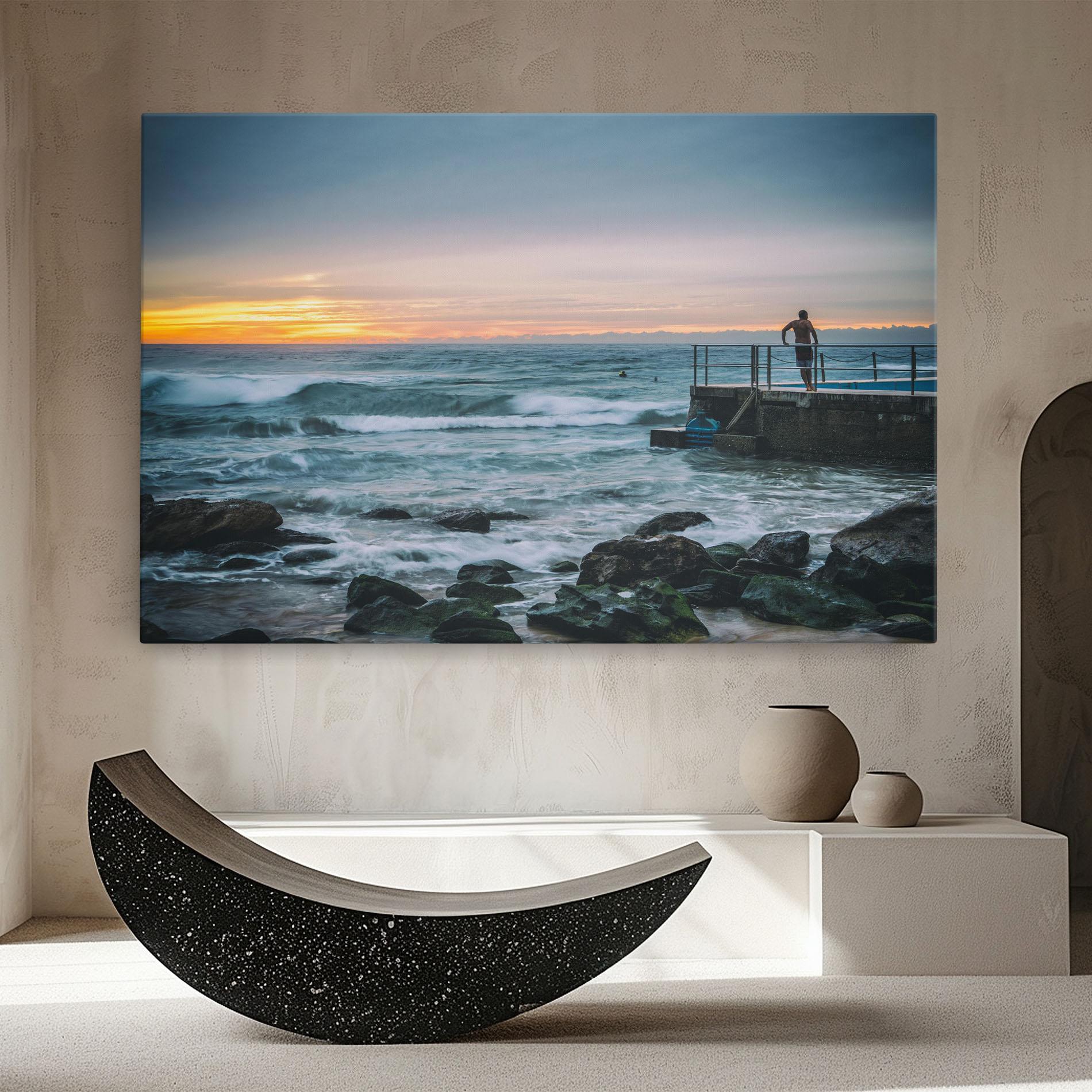 Leinwandbild Bondi Beach Sunset mockup 8