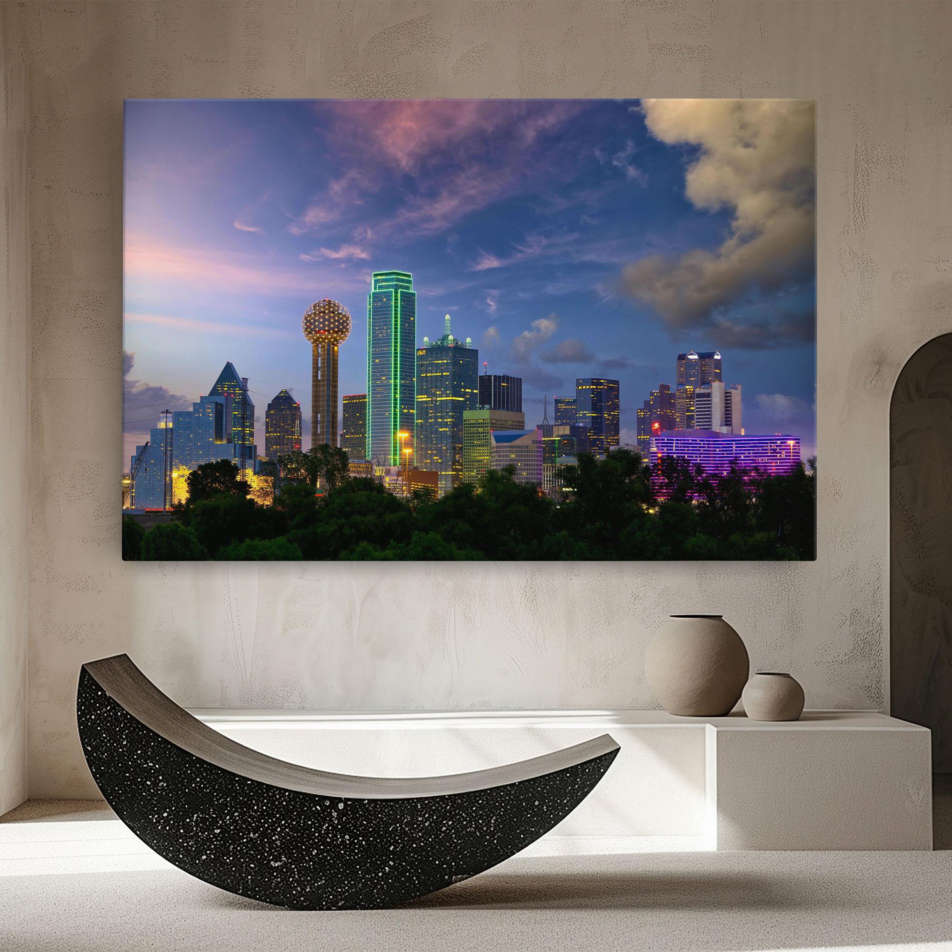 Leinwandbild Dallas Dusk mockup 8