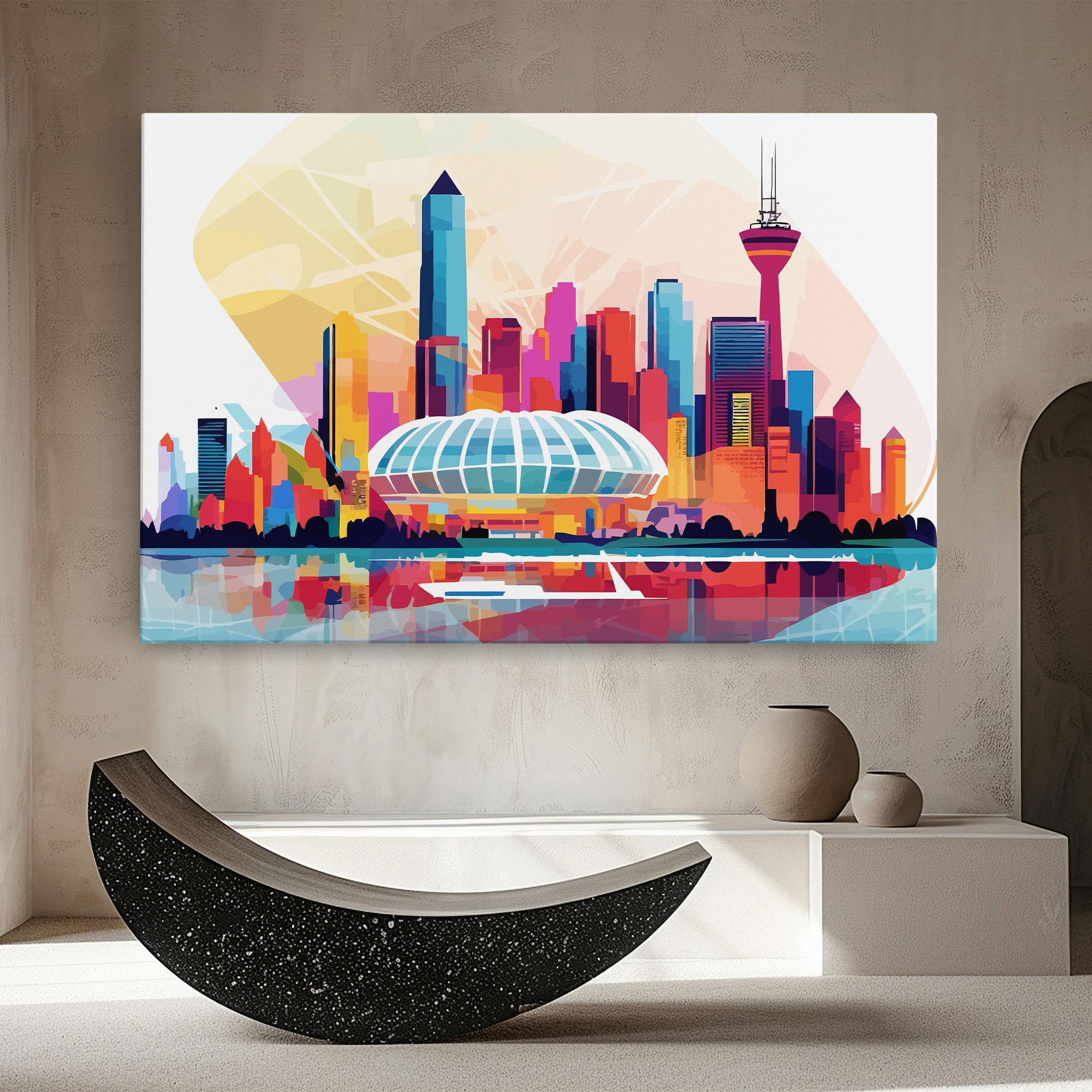 Leinwandbild Olympic Stadium Color mockup 8