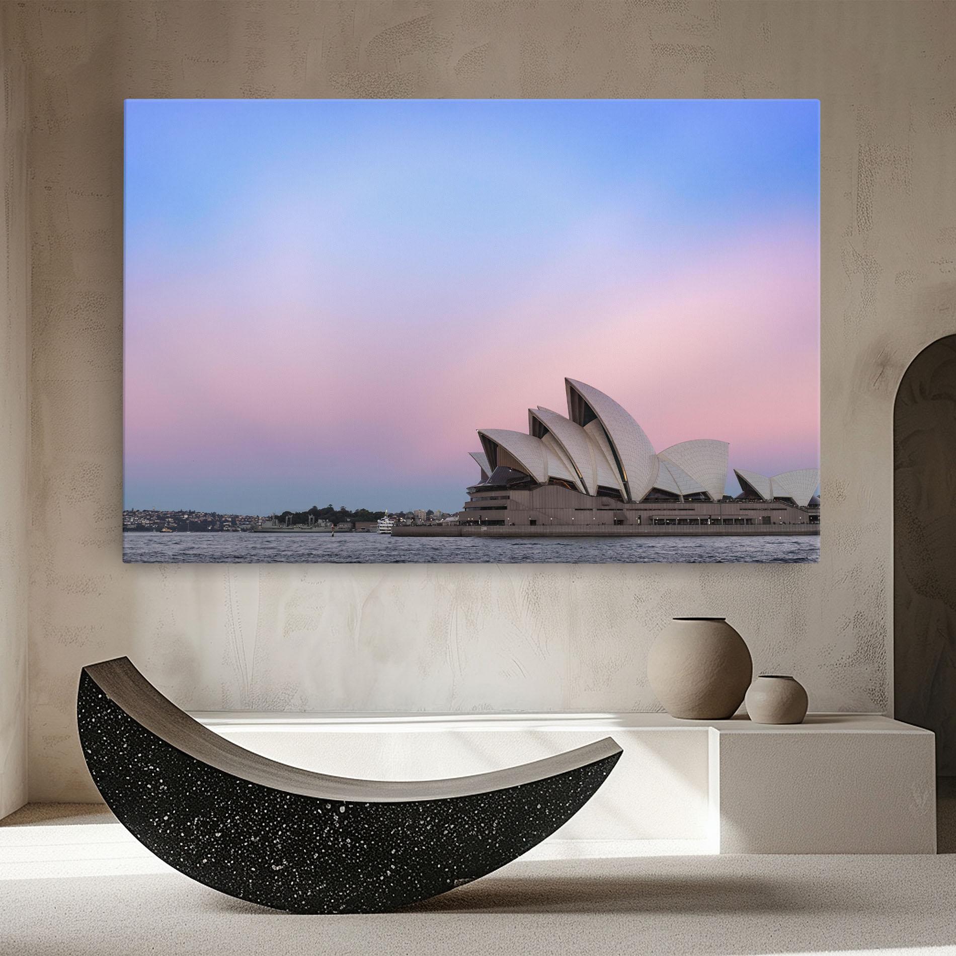 Leinwandbild Sydney Purple Sky mockup 8