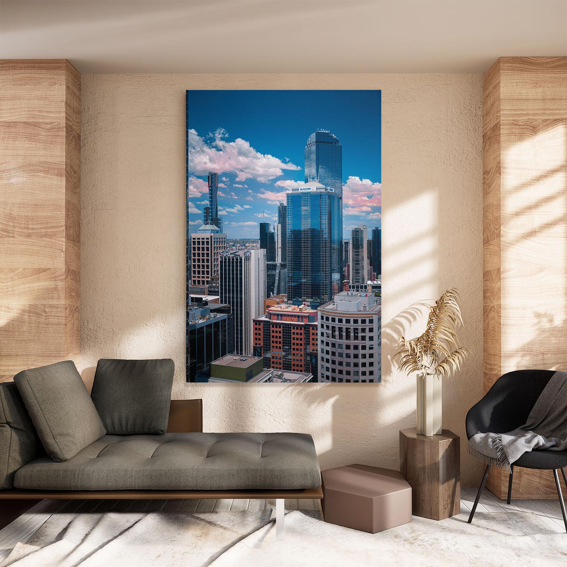 Leinwandbild Skyscrapert View mockup 8