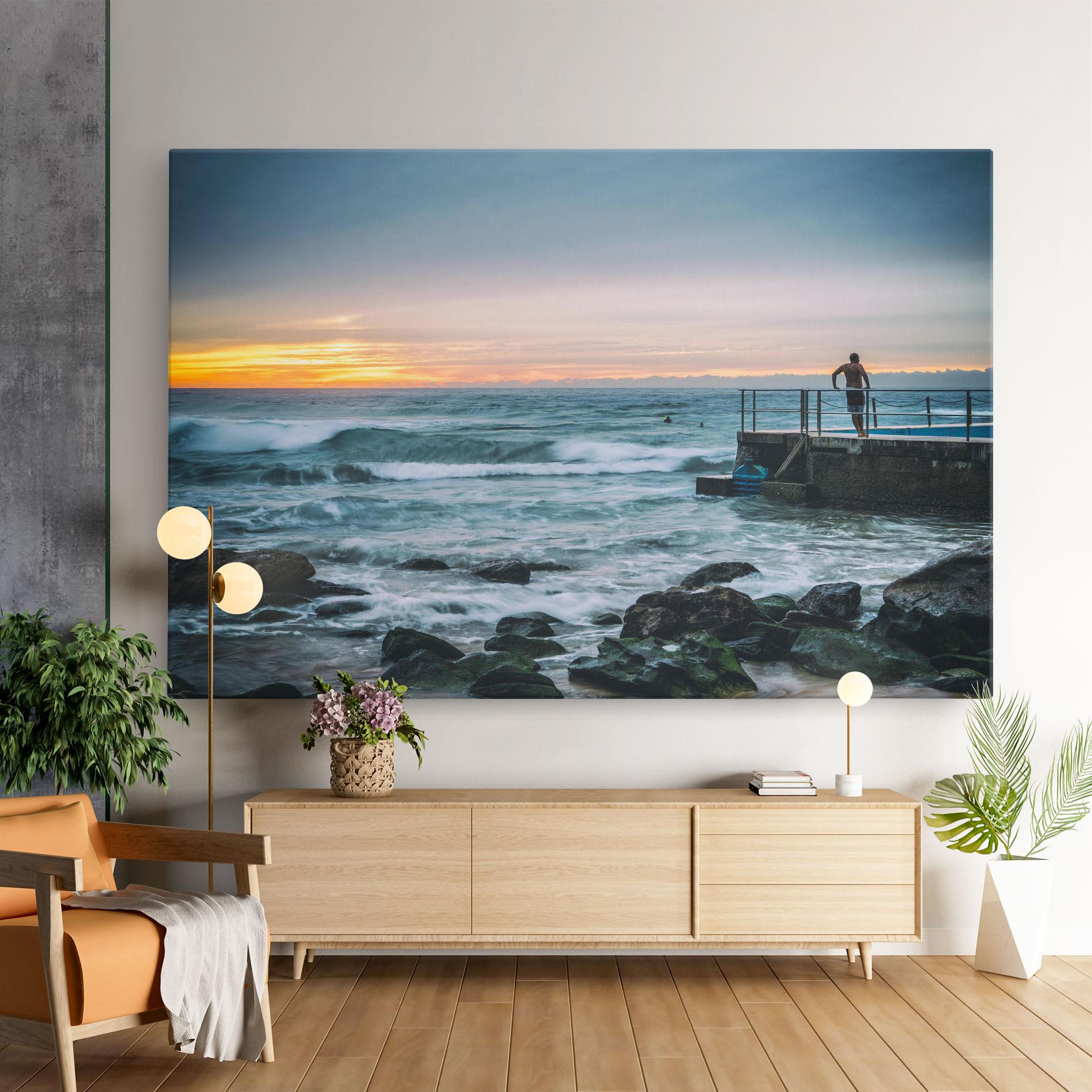 Leinwandbild Bondi Beach Sunset mockup 9