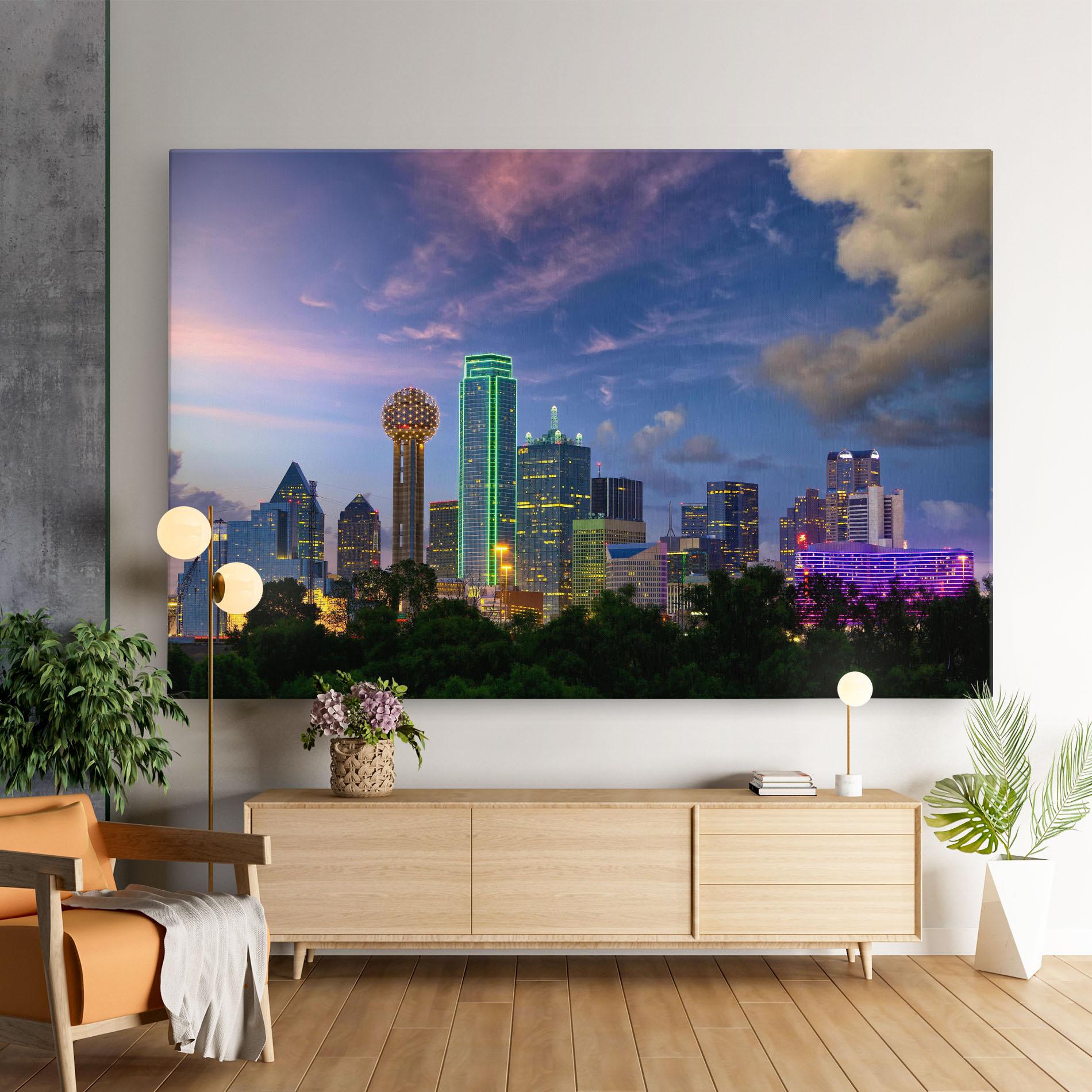 Leinwandbild Dallas Dusk mockup 9