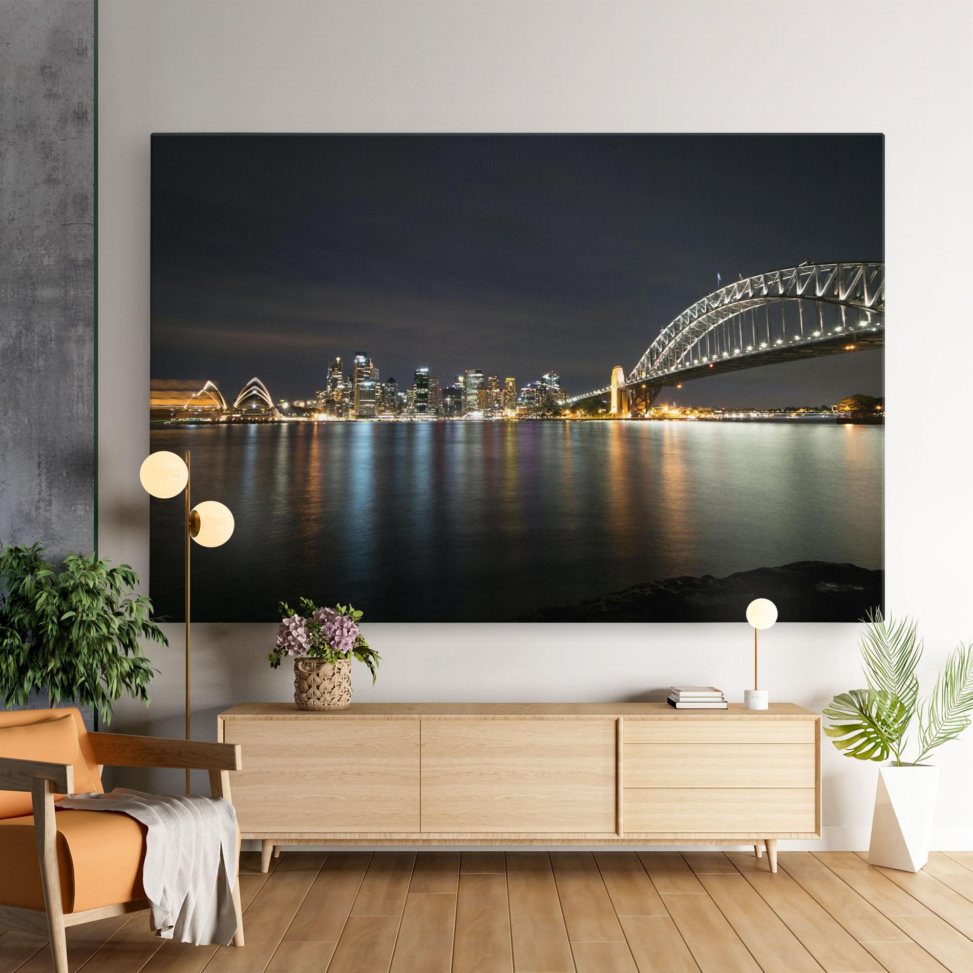 Leinwandbild Harbour Bridge mockup 9