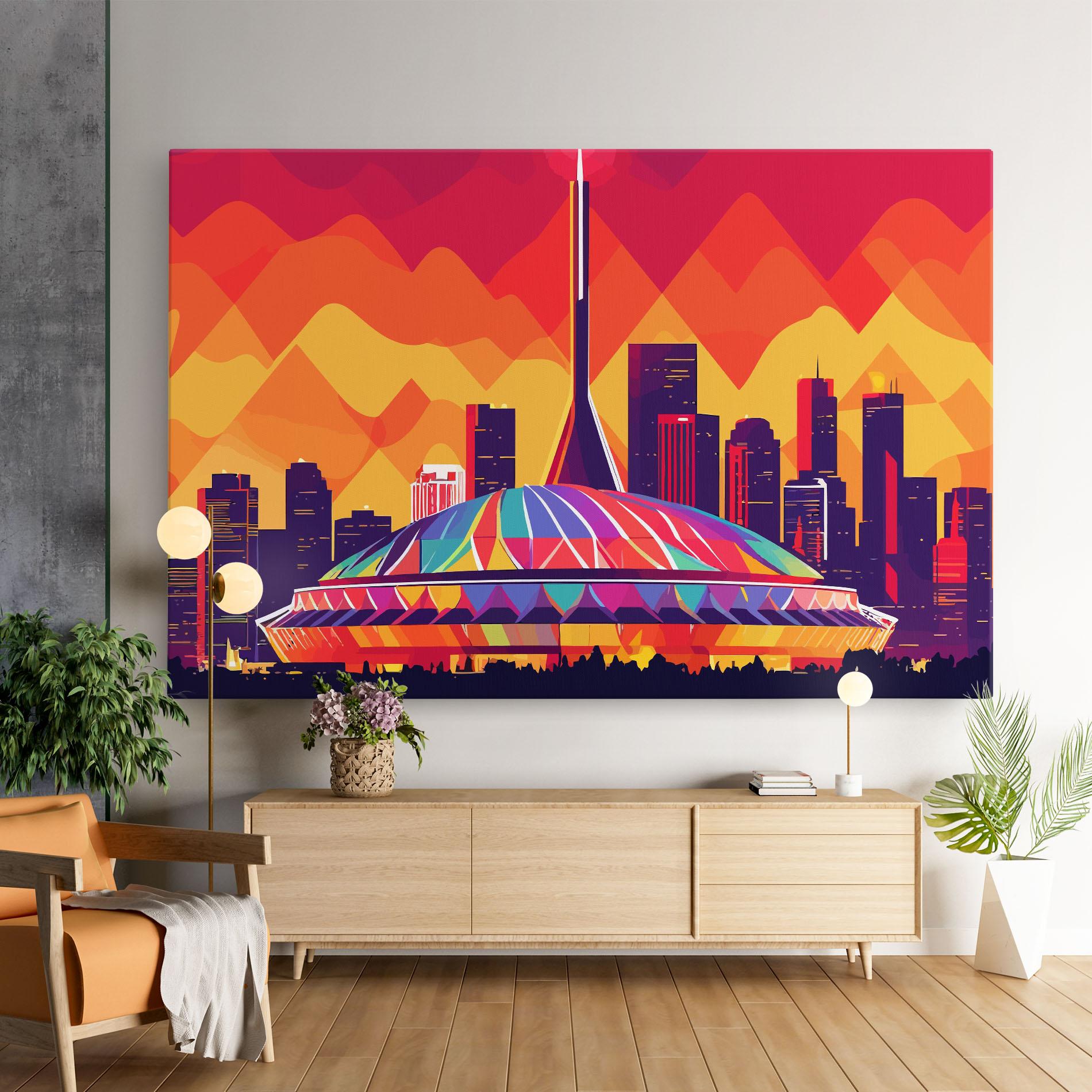 Leinwandbild Olympic Stadium mockup 9