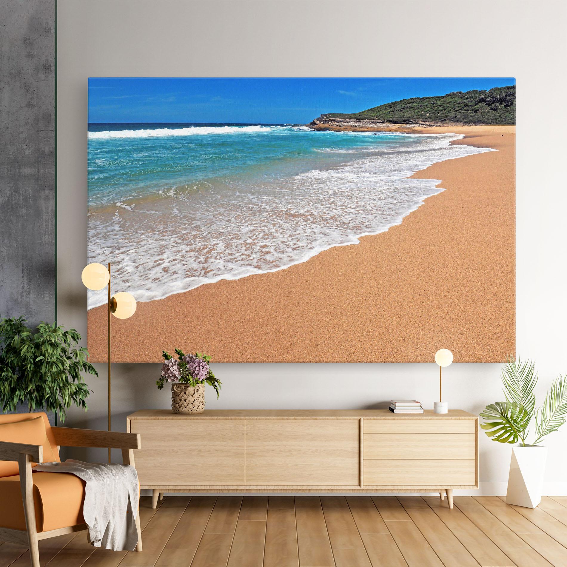 Leinwandbild Pristine Beach mockup 9