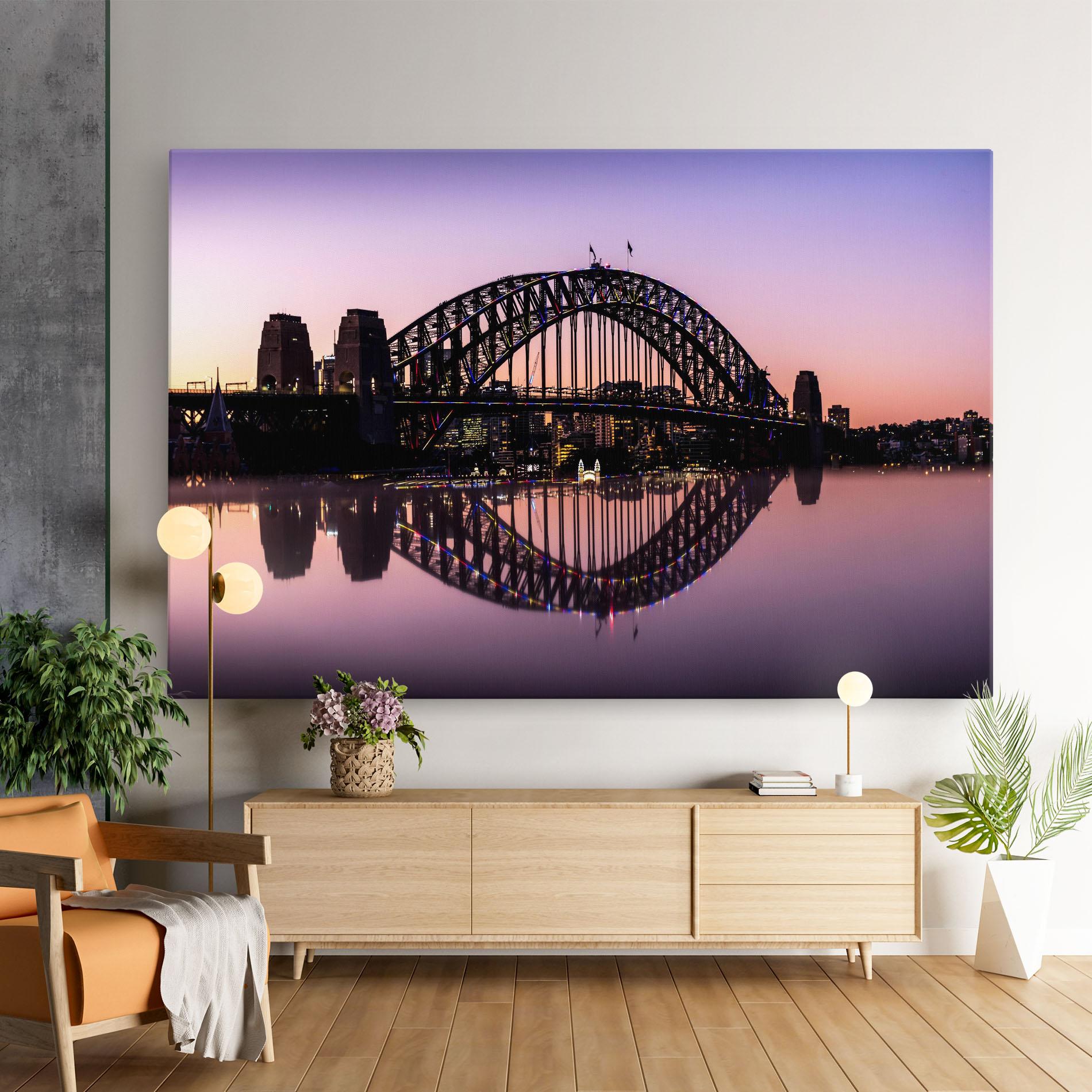 Leinwandbild Purple Night Sydney mockup 9