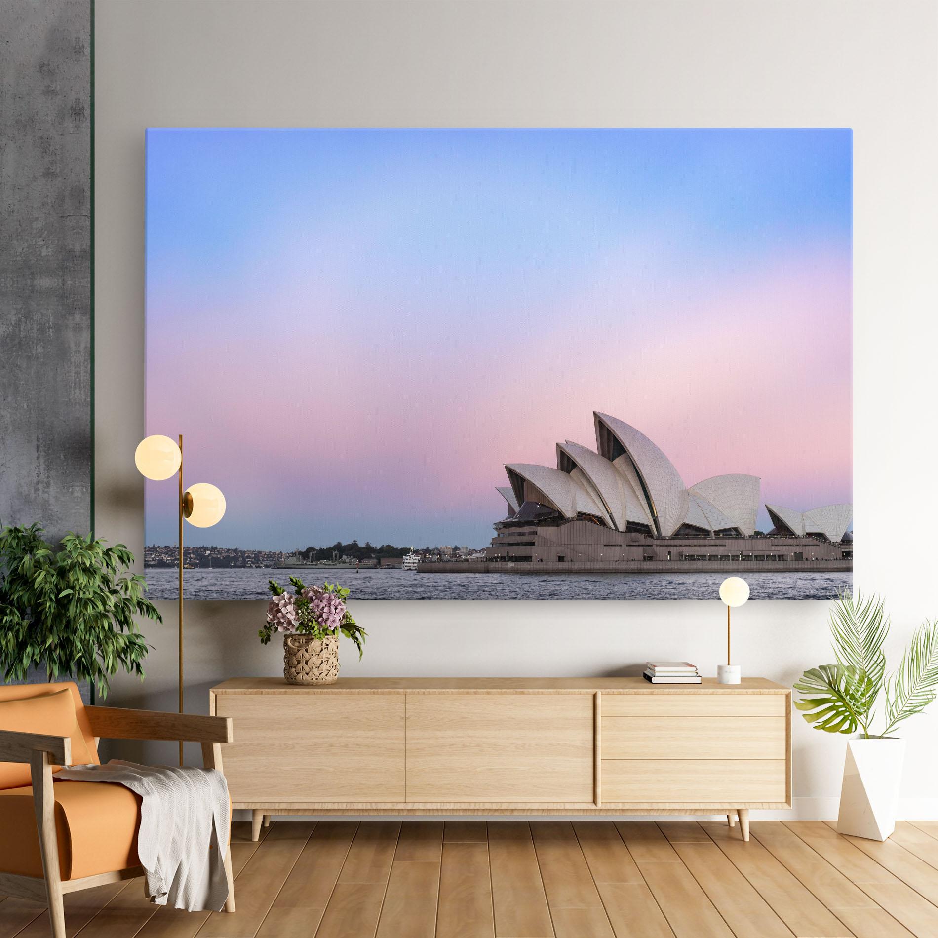 Leinwandbild Sydney Purple Sky mockup 9