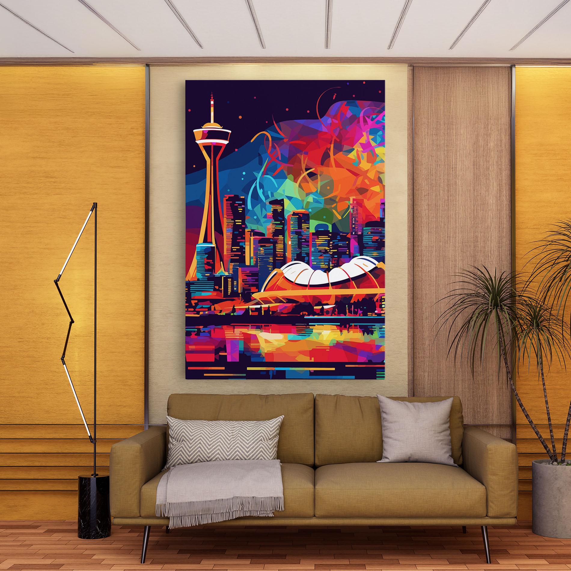 Leinwandbild Olympic Stadium Art mockup 9