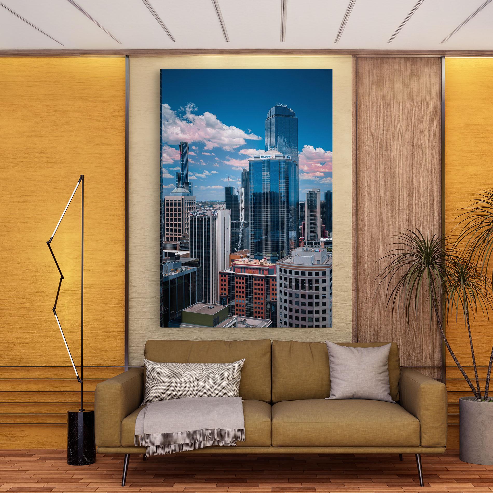 Leinwandbild Skyscrapert View mockup 9